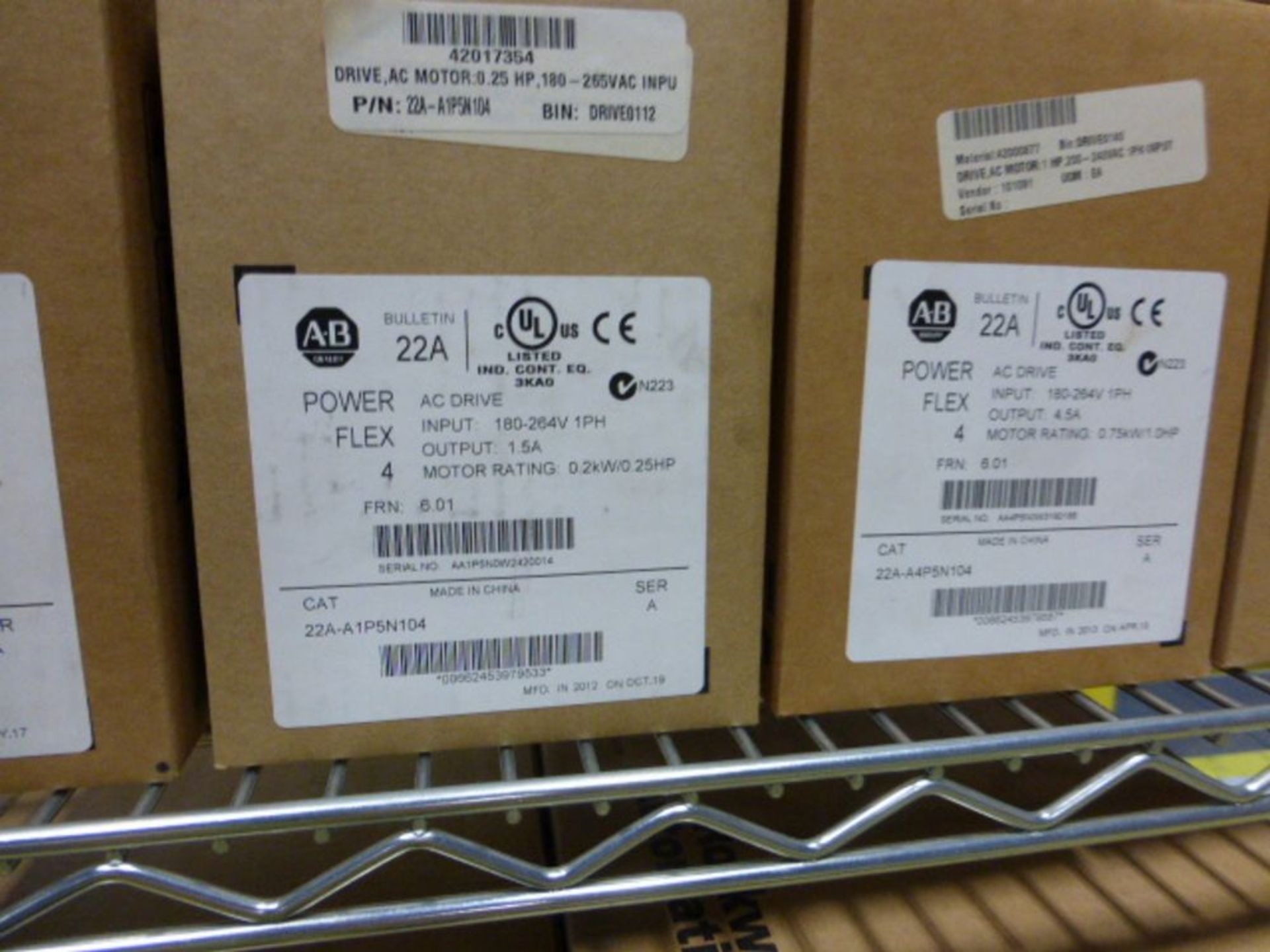 (5) Allen Bradley Power Flex variable frequency drive, (2) 2 hp, (3) 1 hp [1st Flr Main Shipping - Image 2 of 2