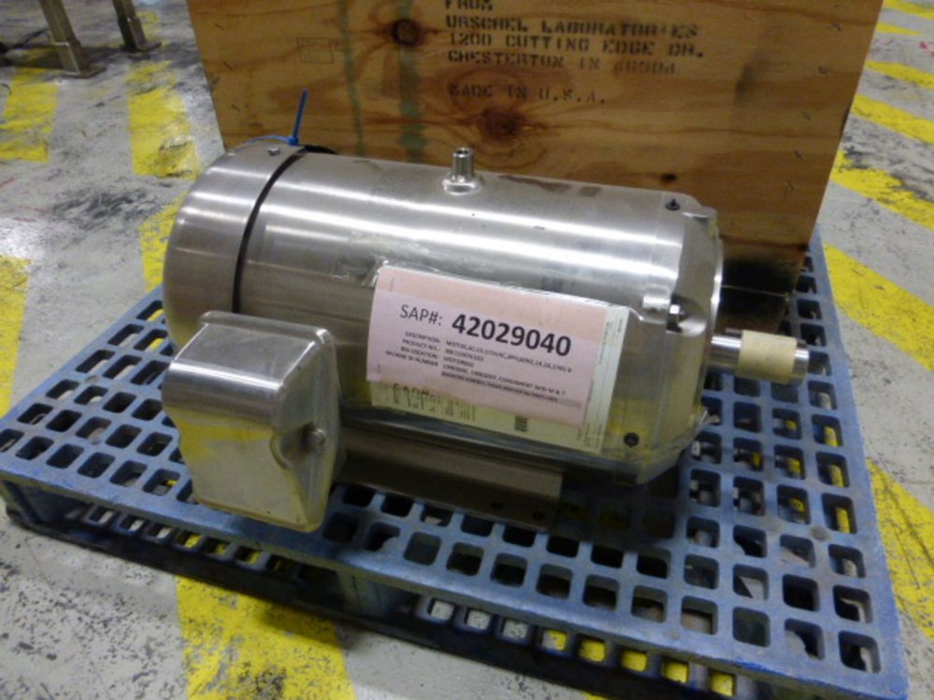 (2) Leeson stainless motors, (1) 15 hp, (1) 10 hp [1st Flr Main Shipping Area] - Image 2 of 3