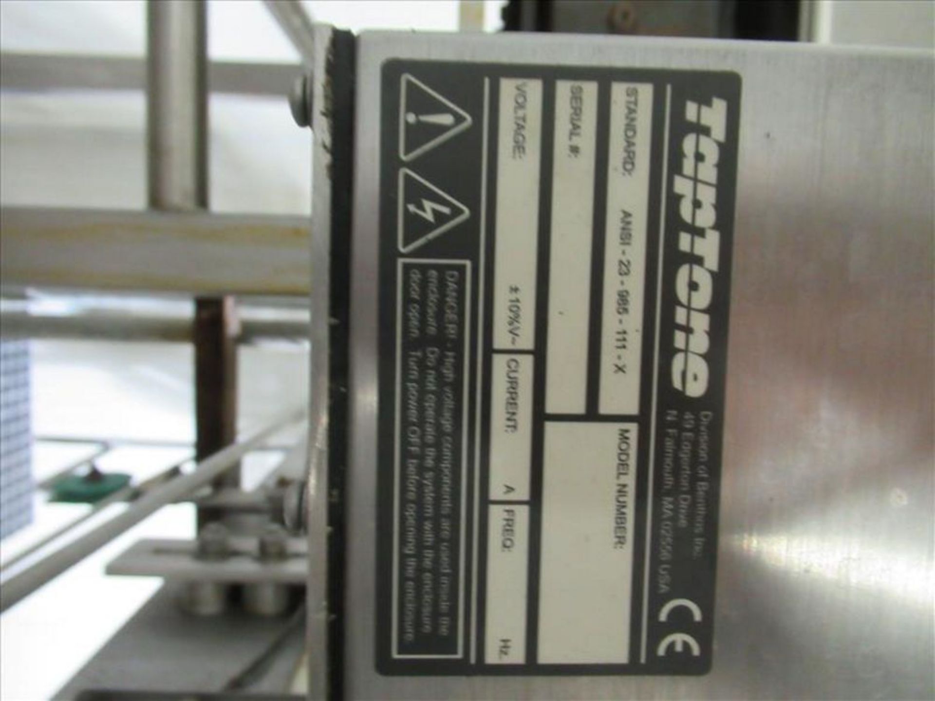 Teledyne Tap Tone can inspection system mod. no. T400 ser. no. 52358 dud detector, Std ANSI - 23- - Image 3 of 5