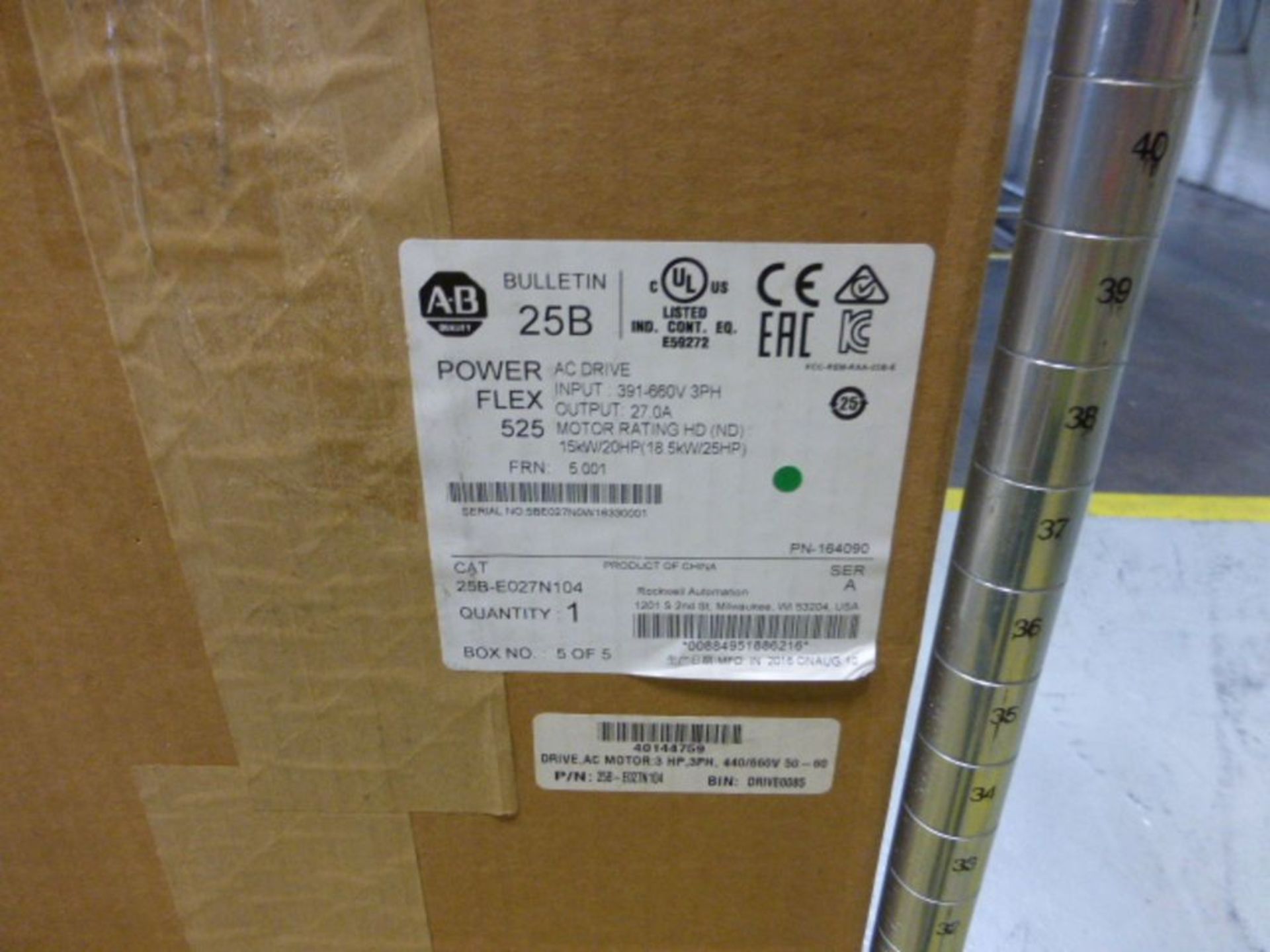 (3) Allan Bradley Power Flex variable frequency drive, 25 hp [1st Flr Main Shipping Area] - Image 3 of 3