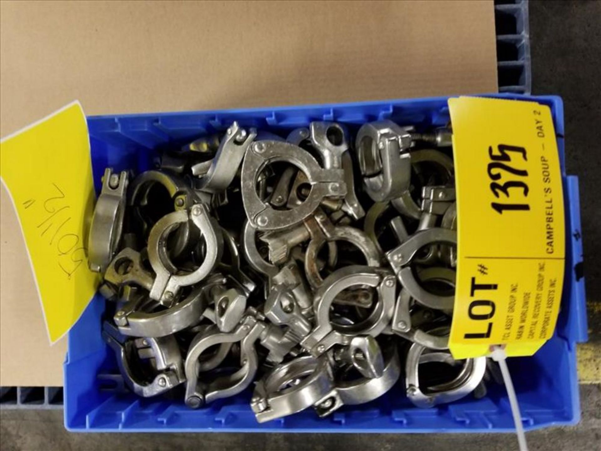 (50) 1. 5 in Stainless Clamps [Across from 1st Flr Cage Area]