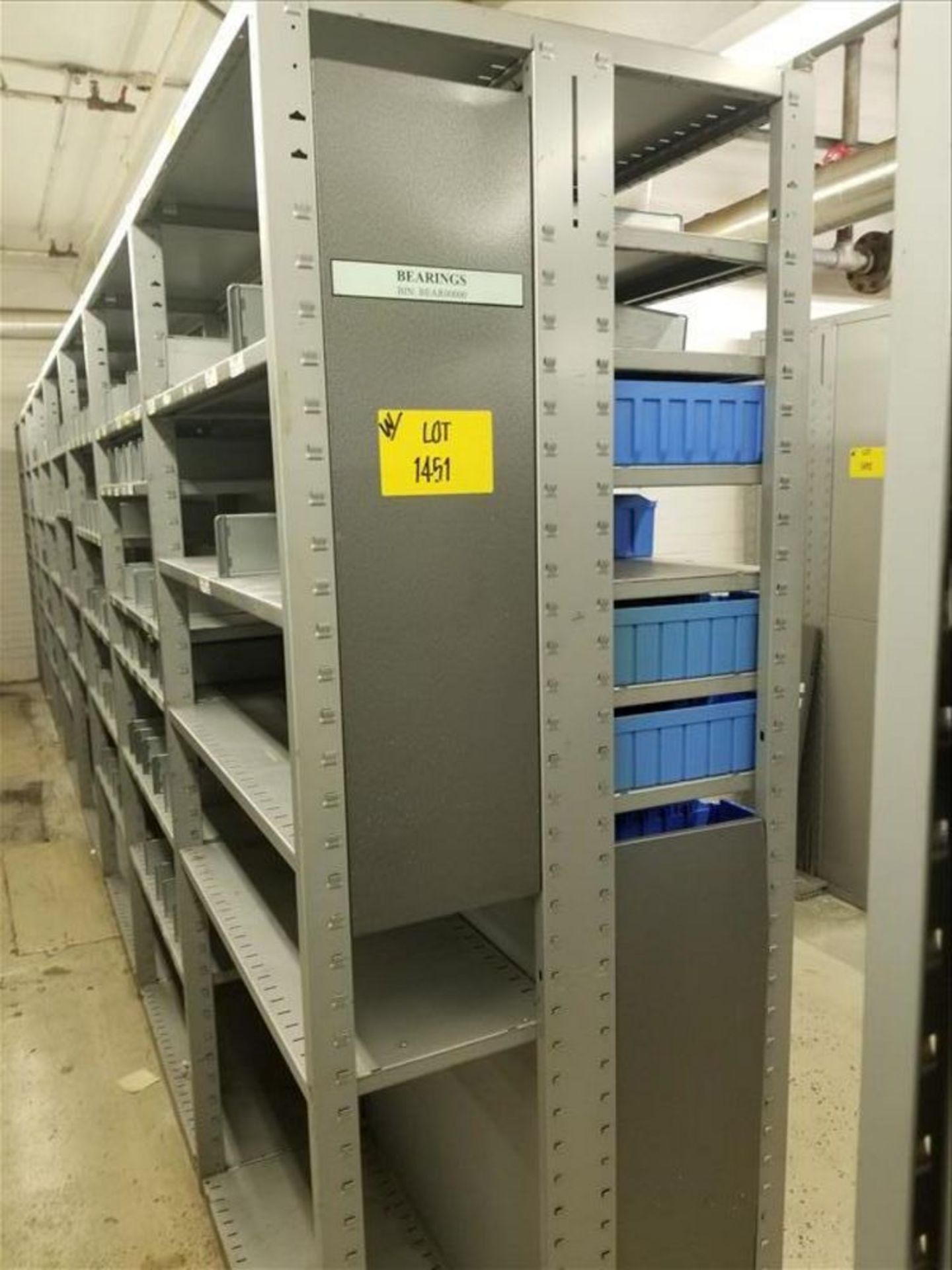 (28) Section metal Shelving 39"L x 15"w X 85"H - Image 2 of 8