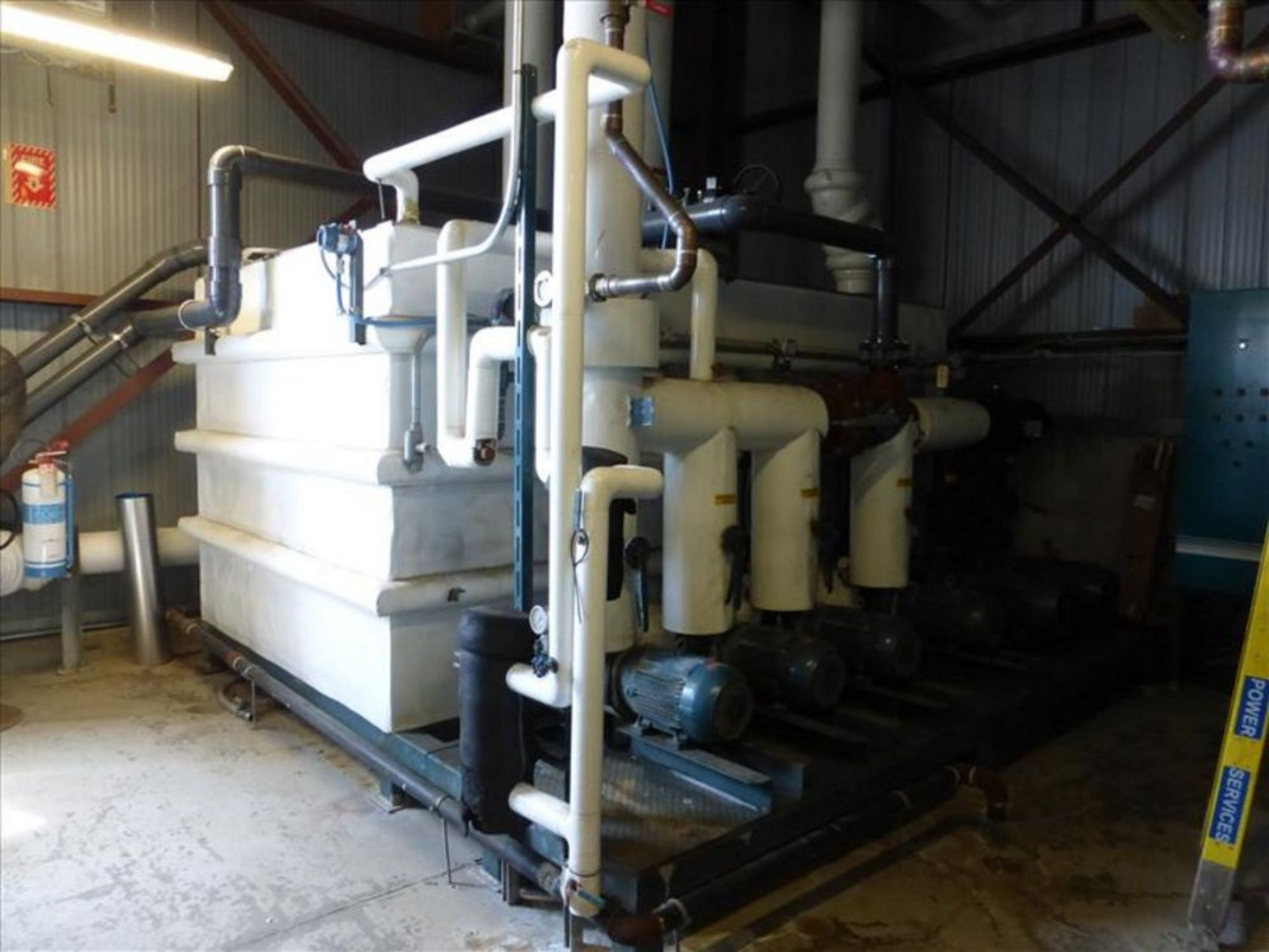 Berg Tower water circulation skid, model, s/n, W (2) 25 hp pumping units and (4) 15 hp pumping - Image 3 of 18