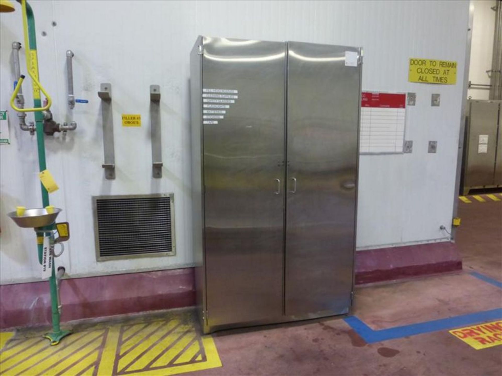 (3) Stainless parts cabinet with parts 2 door parts cabinets with assorted combi block filler - Image 5 of 8