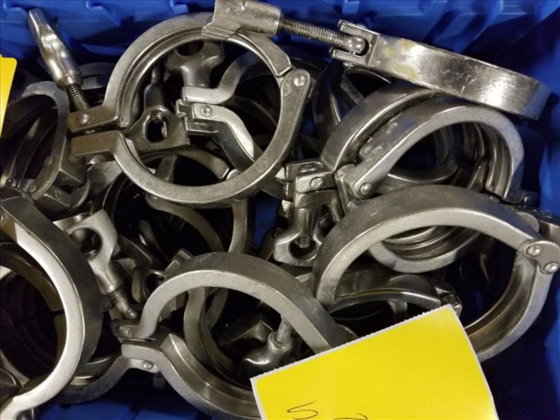 (50) 3. 5 in Stainless Clamps [Across from 1st Flr Cage Area] - Image 4 of 4