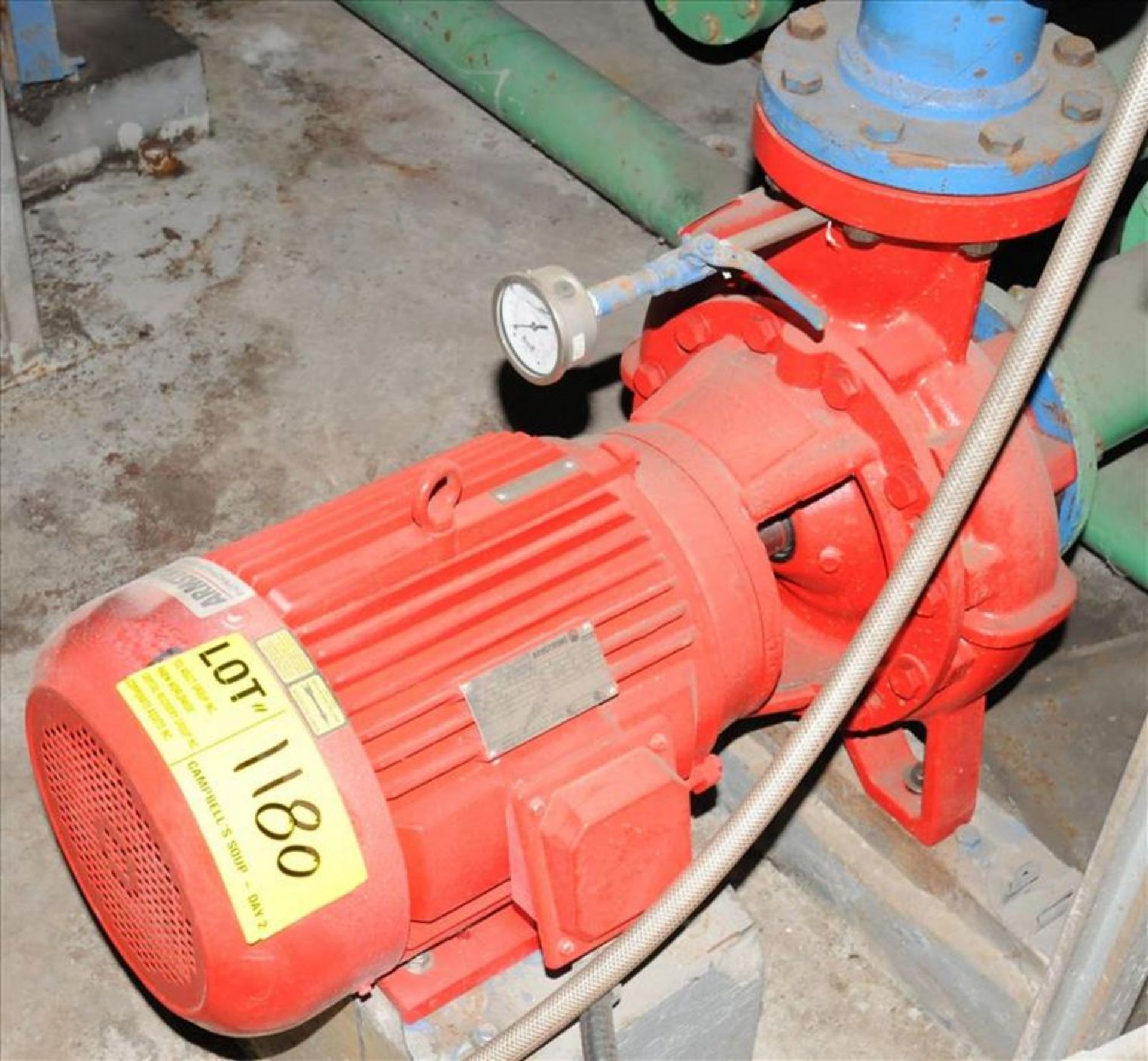 Glycol centrifugal pump system, Armstrong propylene glycol recirculating pump plus (1) poly glycol