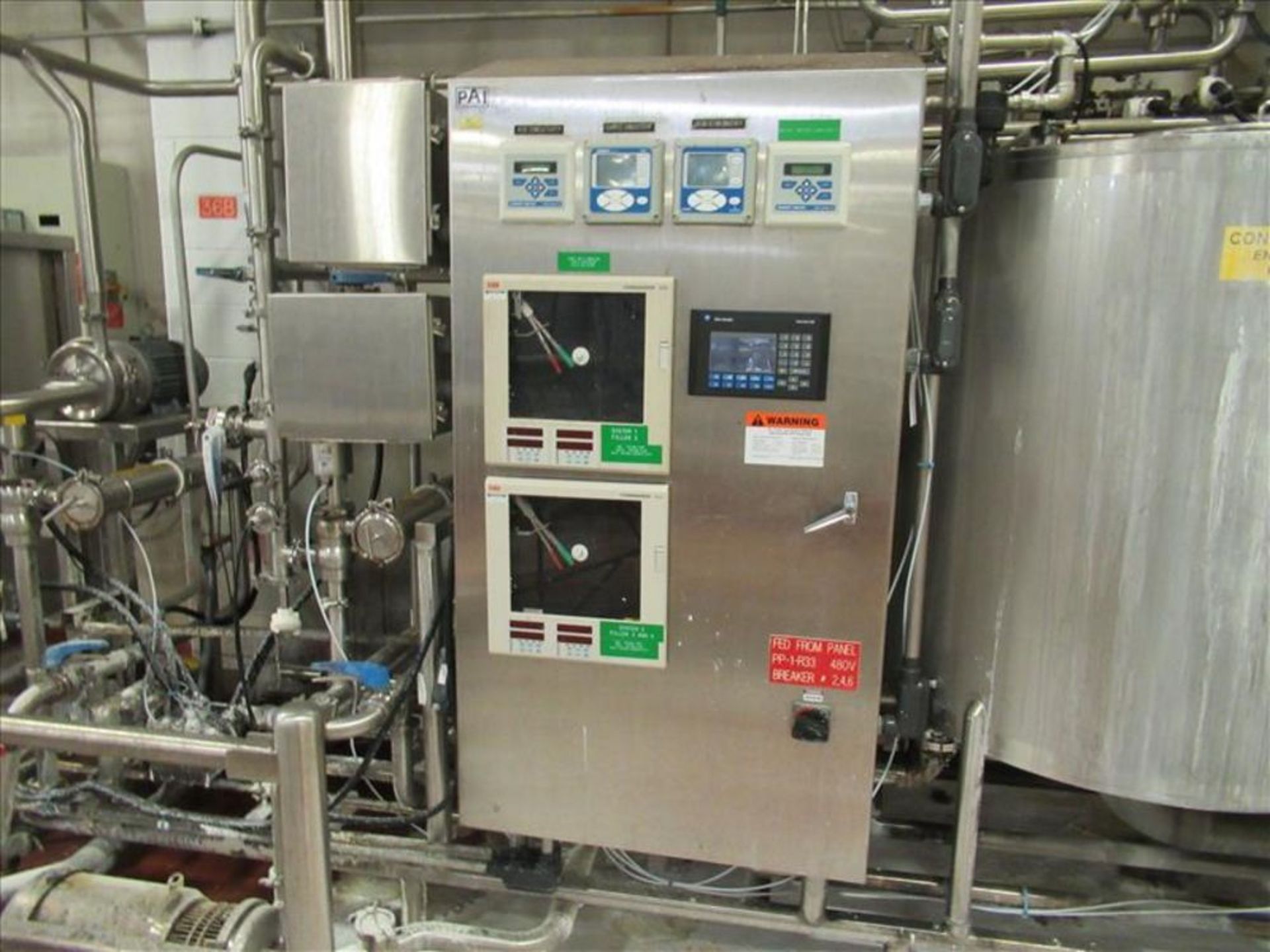 PAI 3-tank CIP system with (3) 48 in. dia x 50 in. h stainless tanks, approx 300-350 gallons - Image 3 of 5