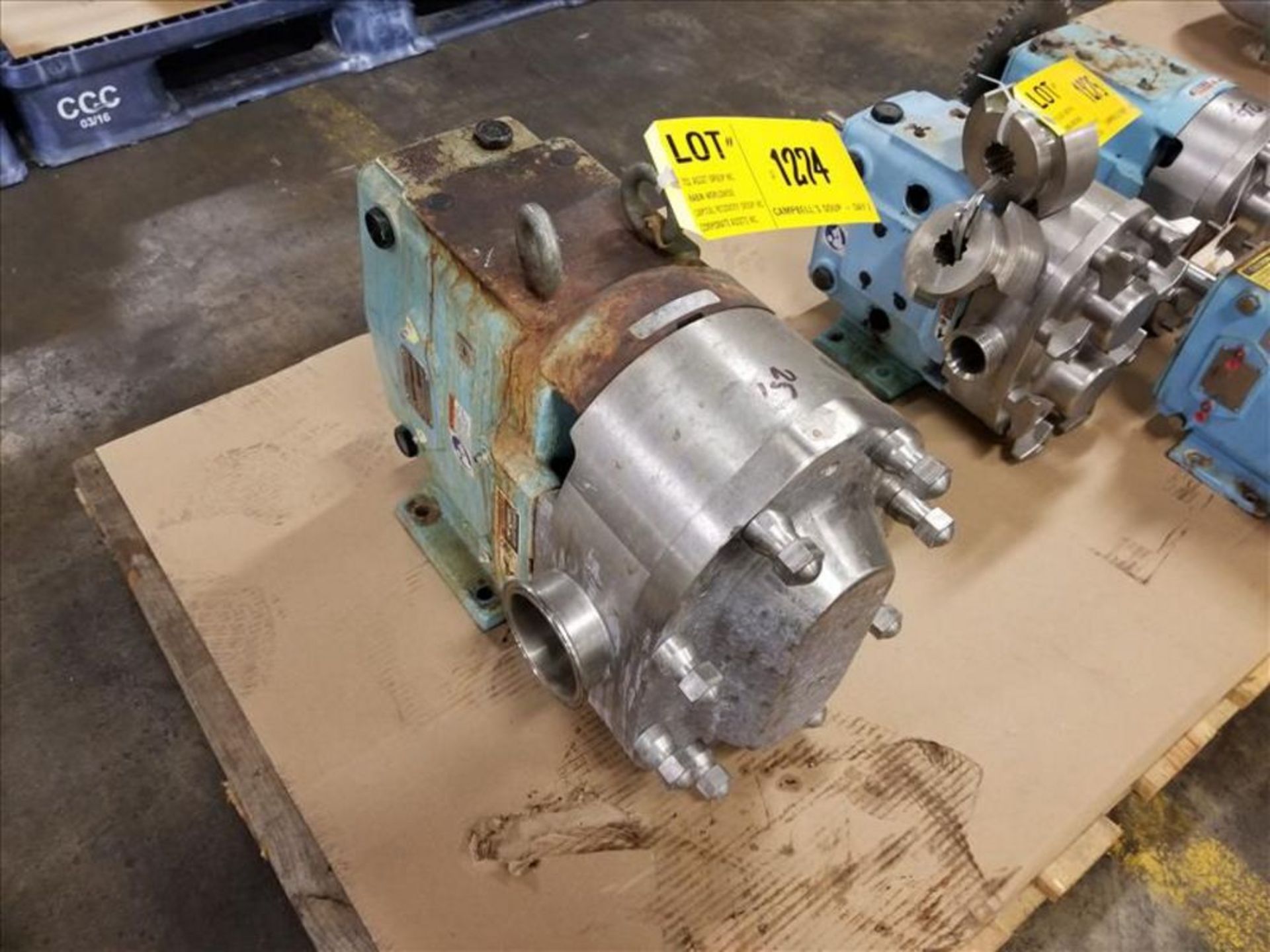 Waukesha 3 ft Stainless Positive Displacement Pump, Model 130-U2, ser. no 423446 (Out of Order) [