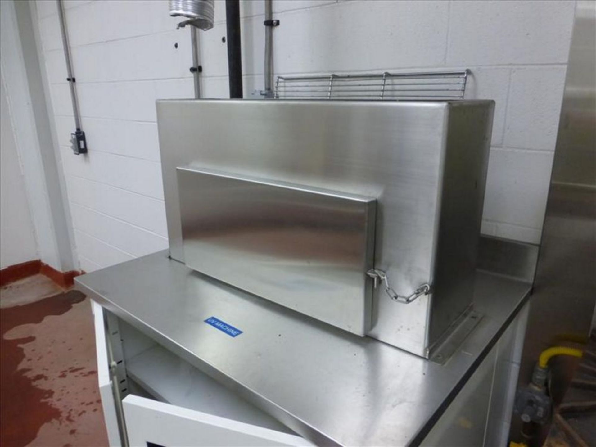 Lab appliances mod. no. Quest (1) 6 burners, gas fed, stainless stove with exhaust hood, (1) True - Image 7 of 7