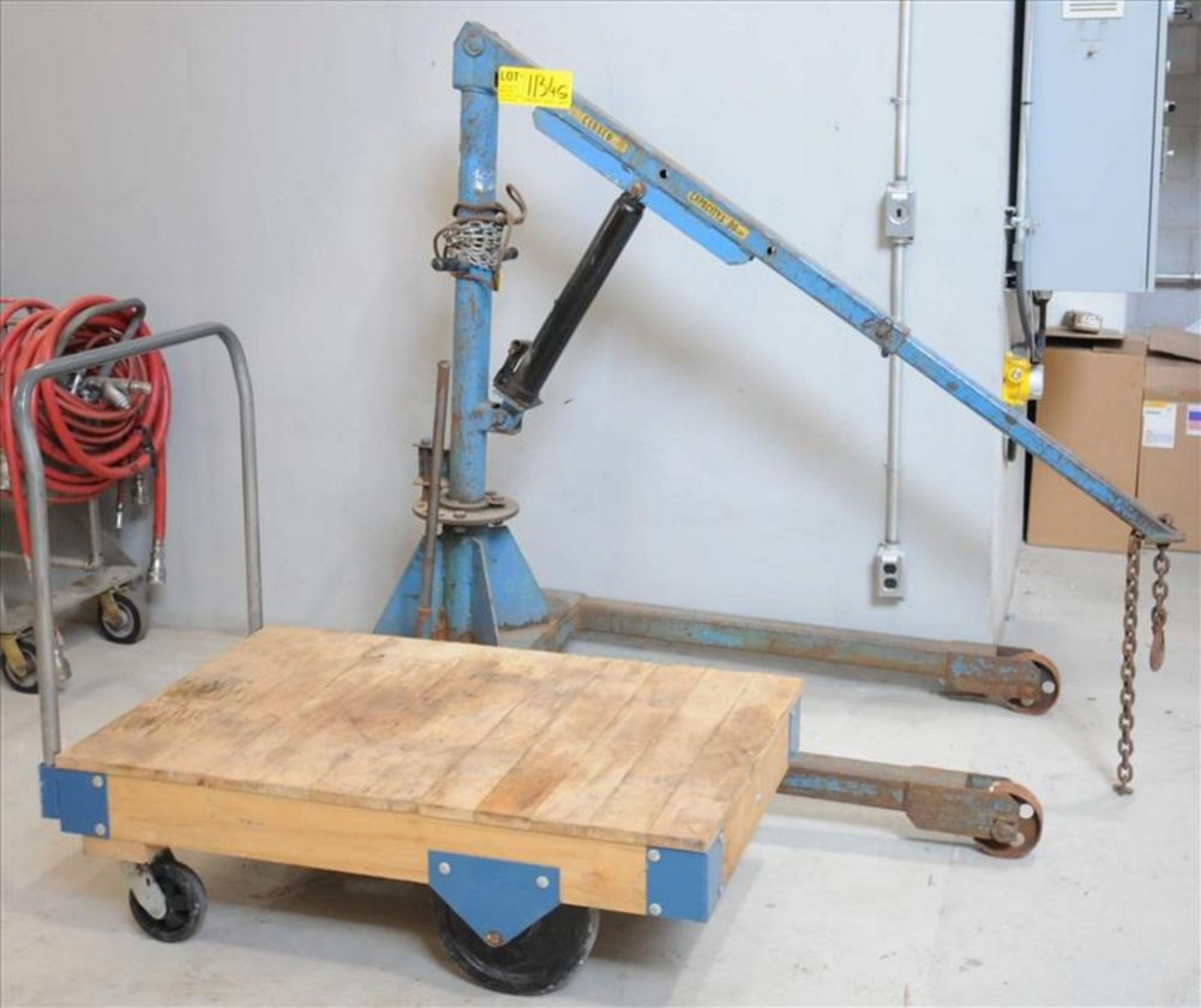 lot/ heavy duty cart and portable hoist [Powerhouse]