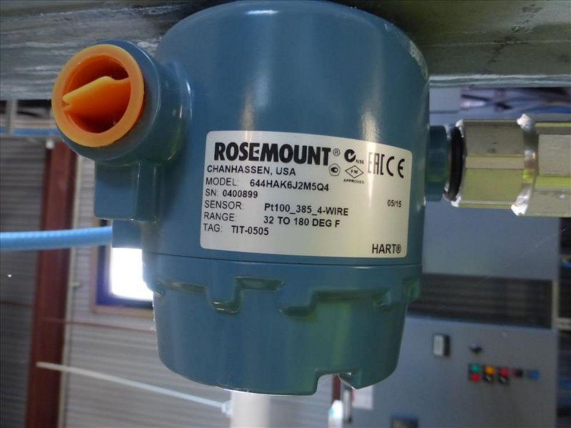 Rosemount transmitter, model 644HAK6J2M5Q4, s/n 0400899 [Chiller Bldg] - Image 2 of 2