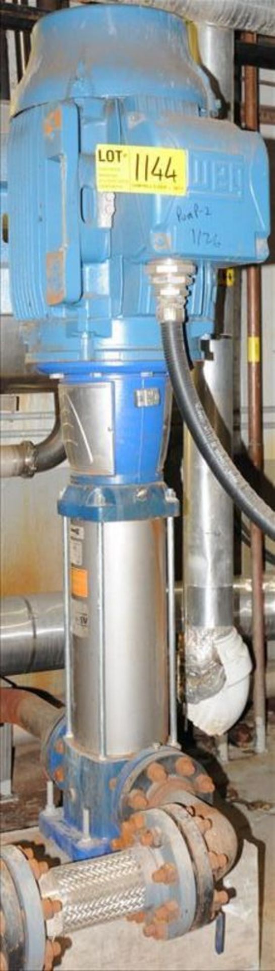 Goulds water tech water pump mod. no. e-SV - 56SV70 series, vertical multi-stage water pump,