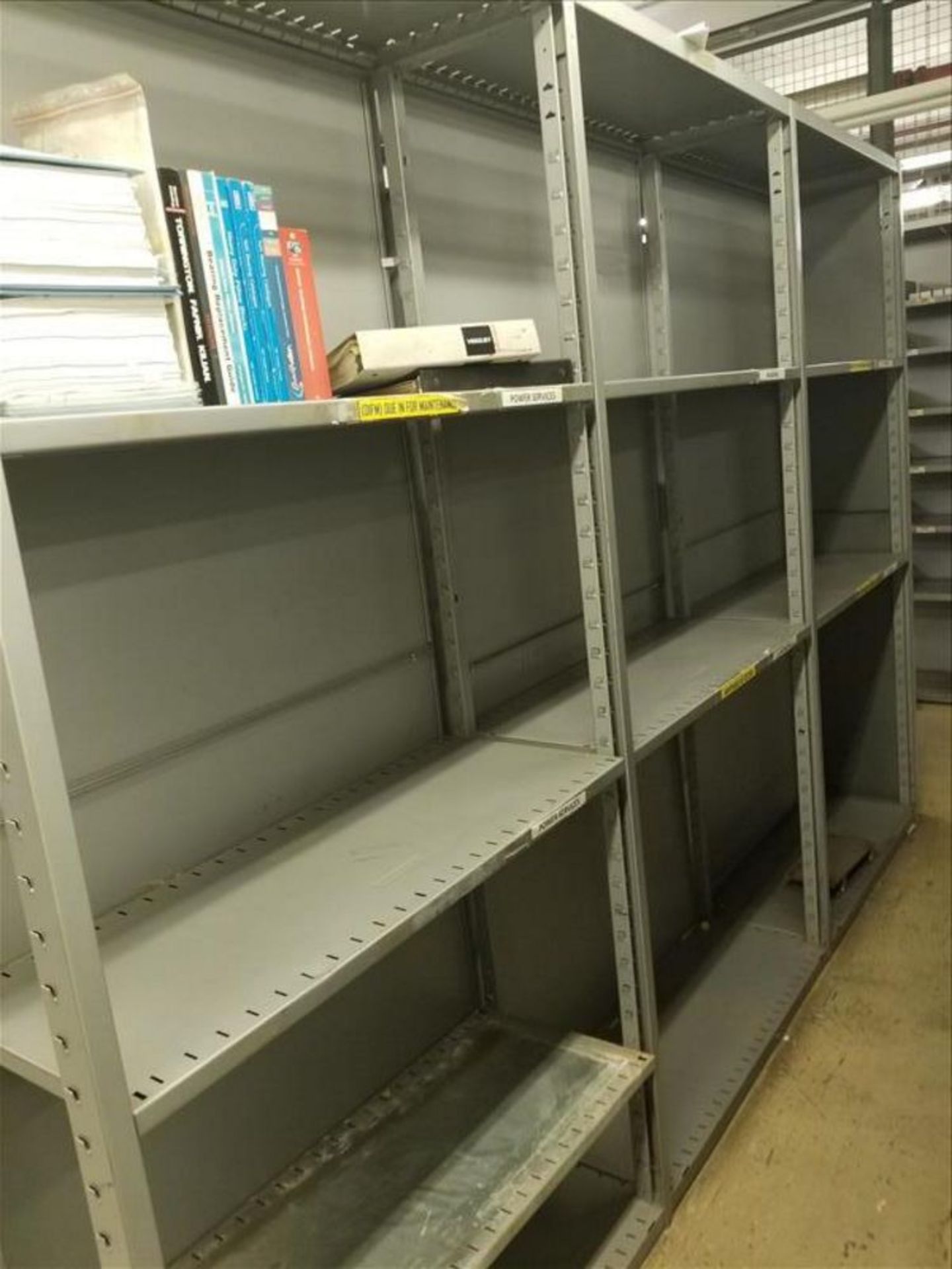 (28) Section metal Shelving 39"L x 15"w X 85"H - Image 8 of 8