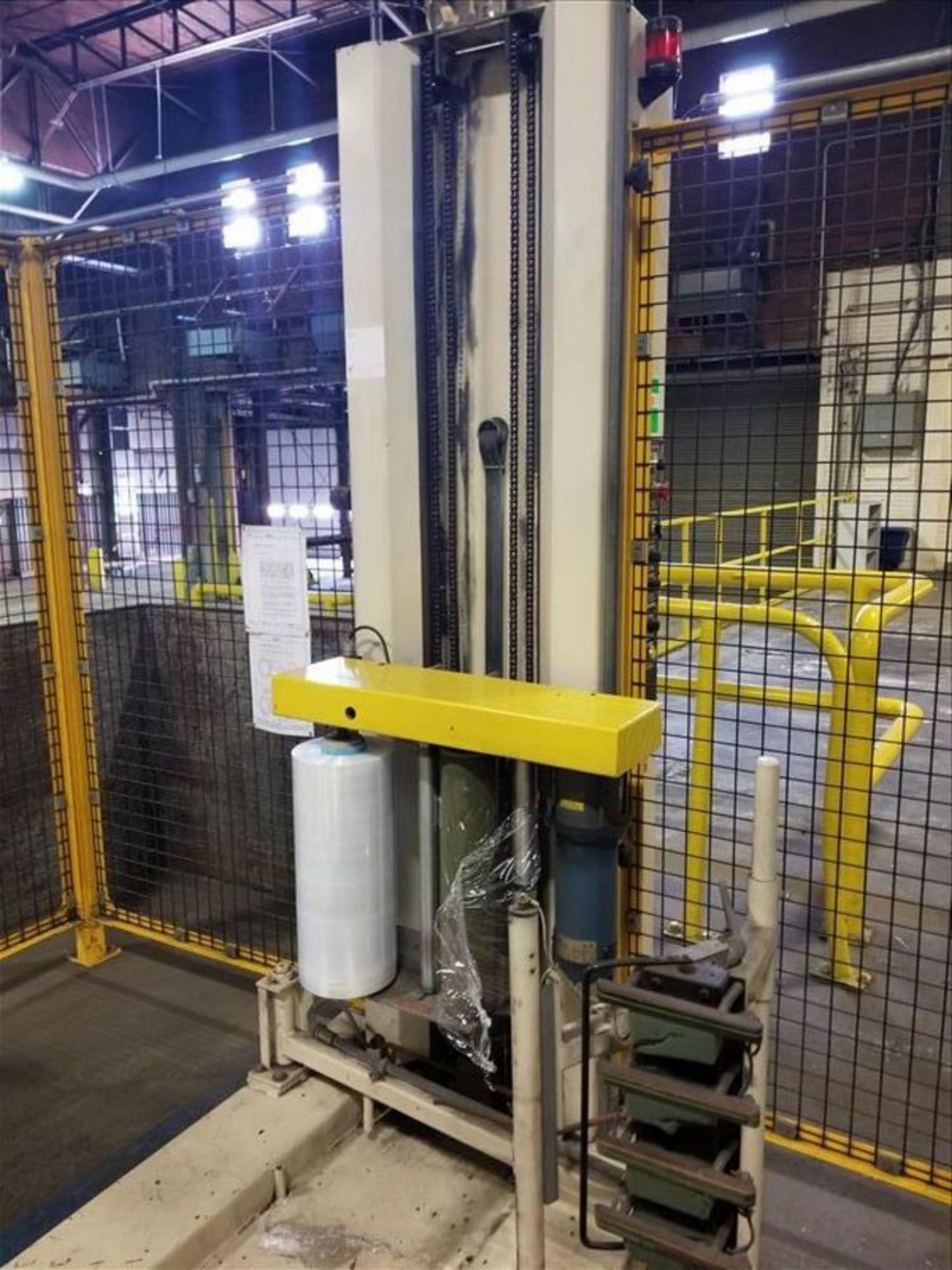 Miller Pallet Stretch Wrapper w. Electric Sensor Safety Cage, Mod. No 703, Ser. No XX (Loading - Image 4 of 9