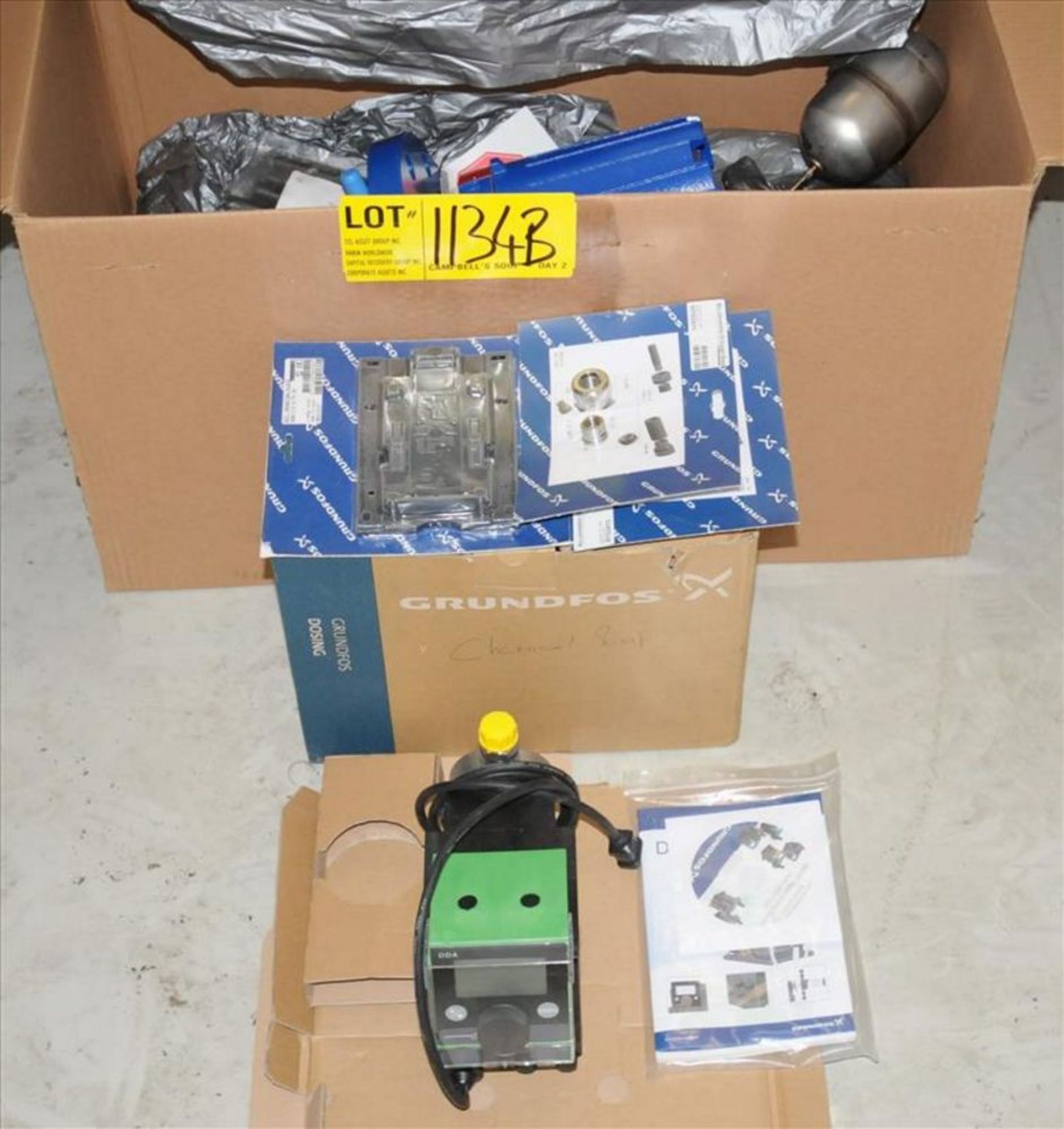 lot/ Grundfos digital metering pump and Rosemount float level sensor (new in box) [Powerhouse]