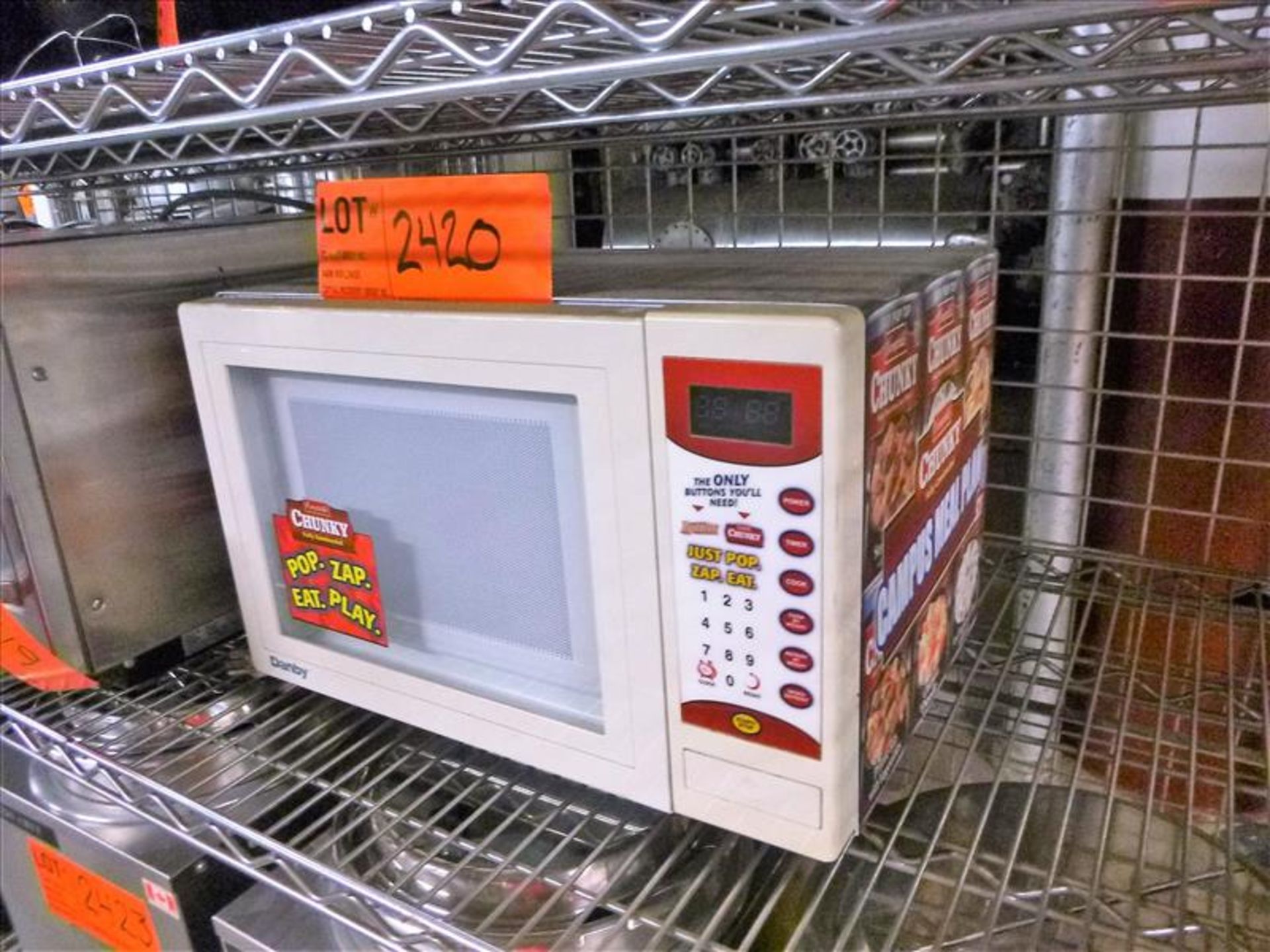Danby "Chunky Soup" edition microwave [Kitchen Cage, 1st Floor]