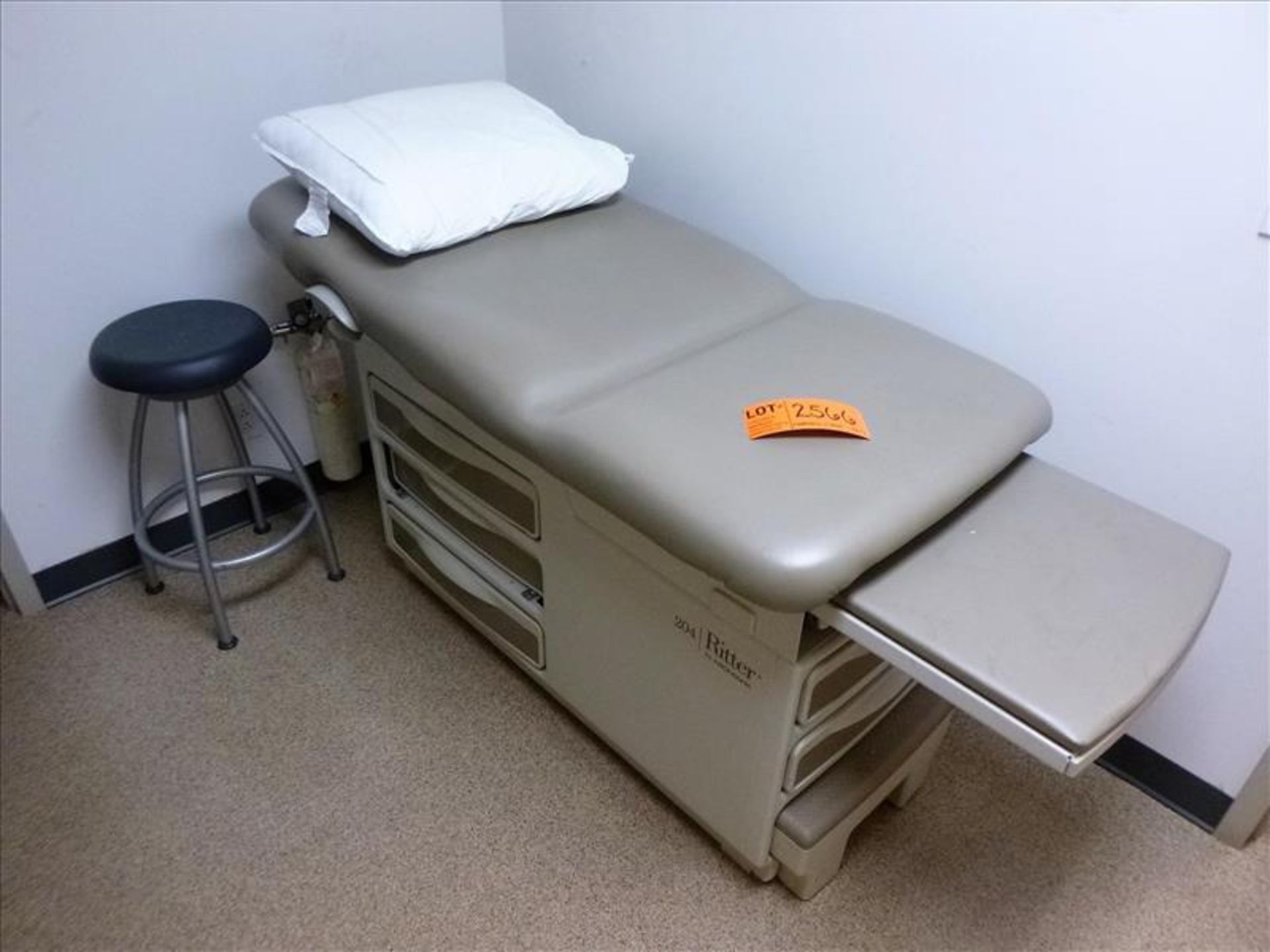 MioMak Ritter treatment bed, mod. 204 c/w stool and chair [First Aid, 1st Floor]