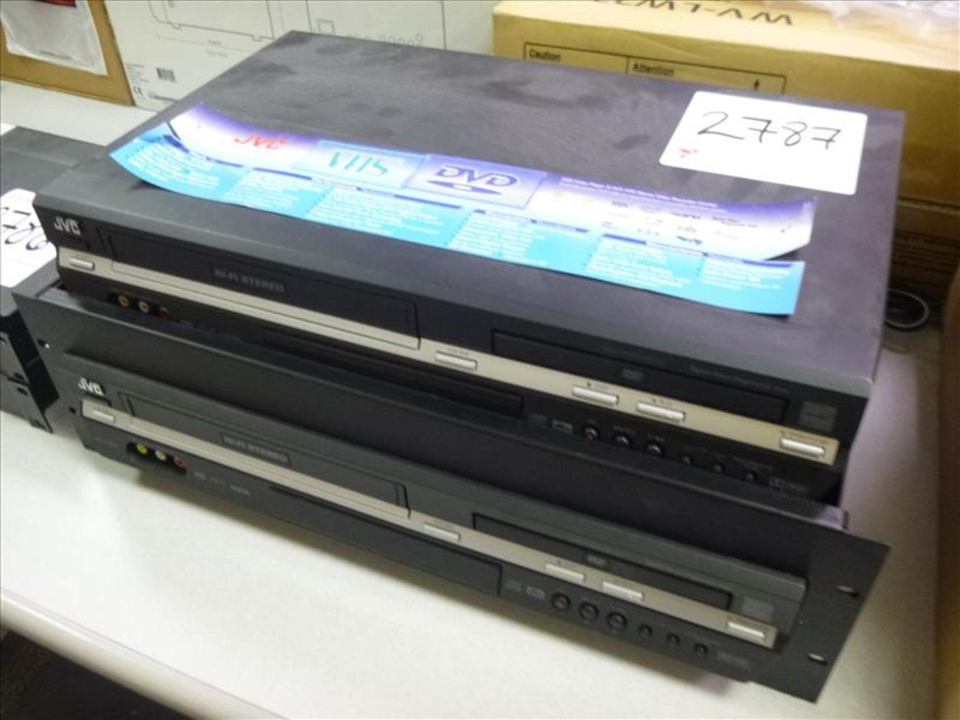 (2) JVC DVD/VHS player/recorders, mod. HR-XVC28 [1st Floor, Front Offices]