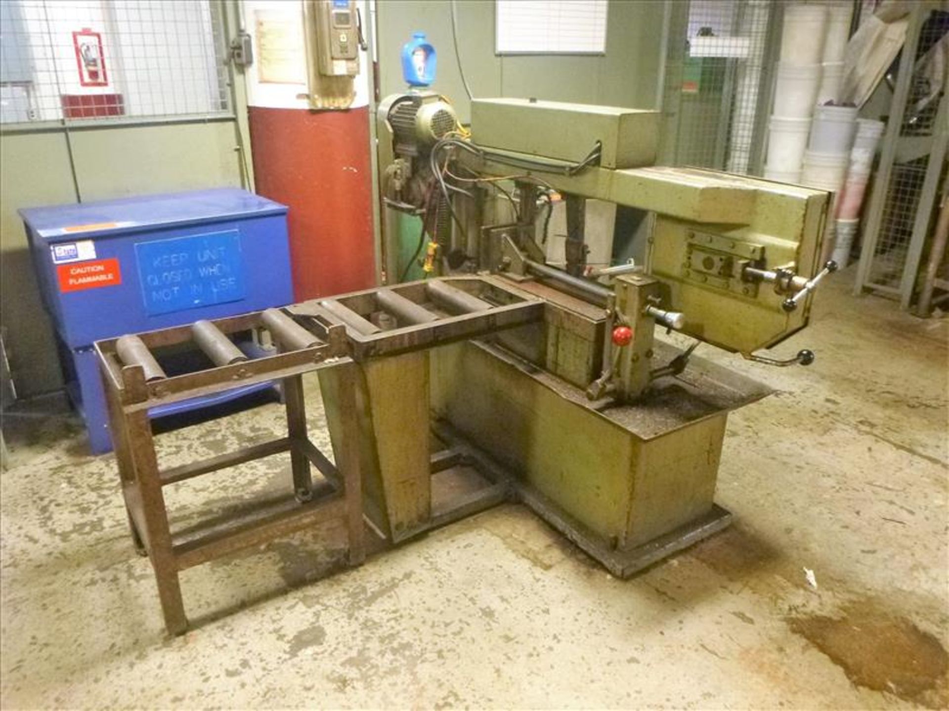 Hyd-Mech horizontal band saw, mod. S-20, ser. no. 21189419, 2 hp c/w exit conveyor [Machine Shop, - Image 3 of 4