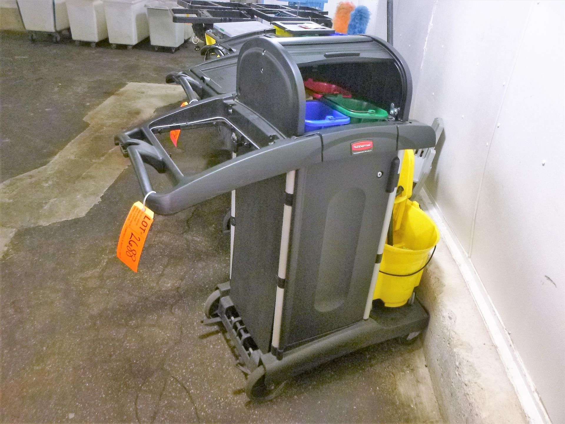 RubberMaid janitorial cart [Freezer No. 4, 1st Floor]