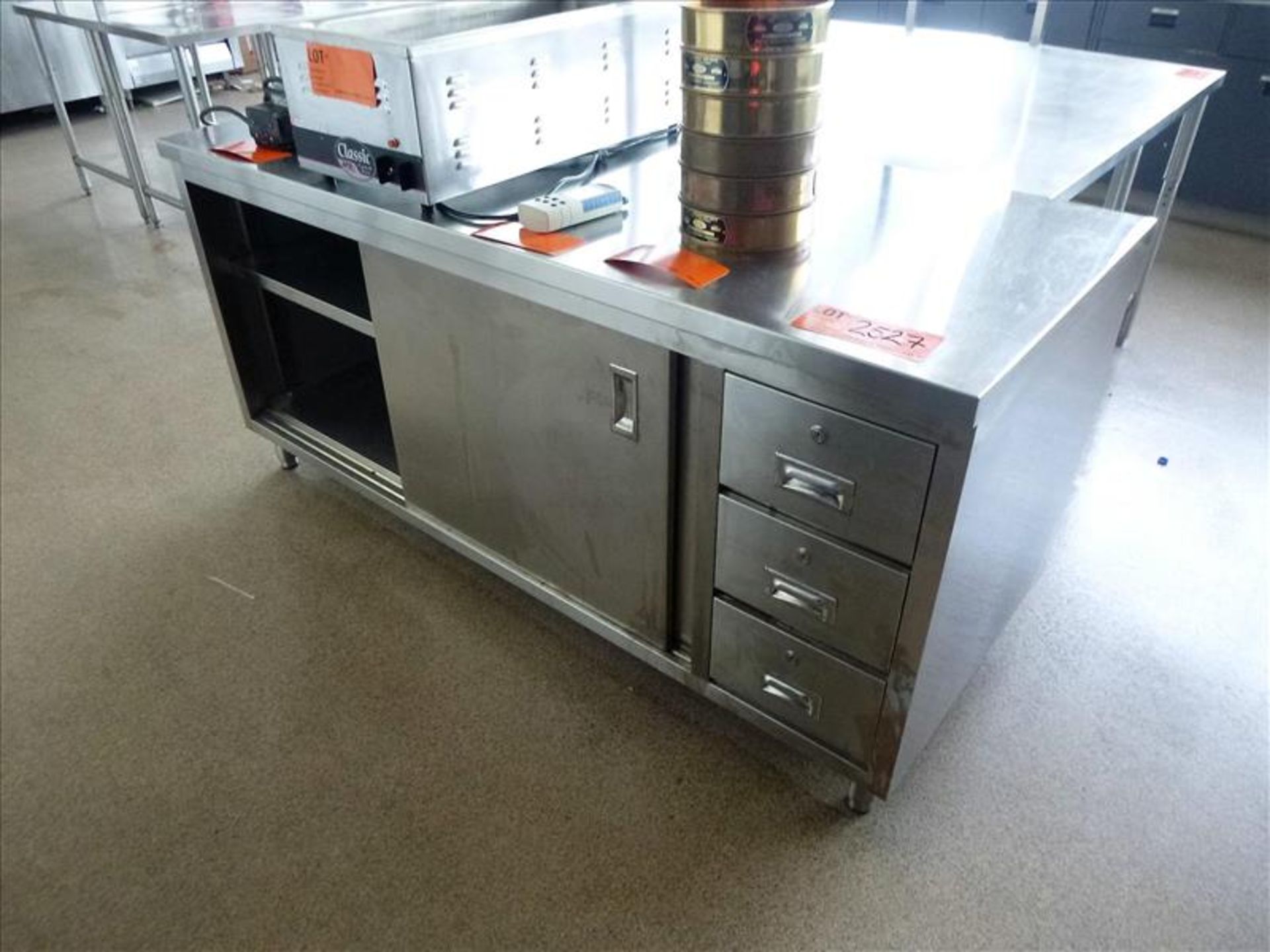 s/s cabinet, 30 in. x 72 in. [Test Kitchen, 2nd Floor]