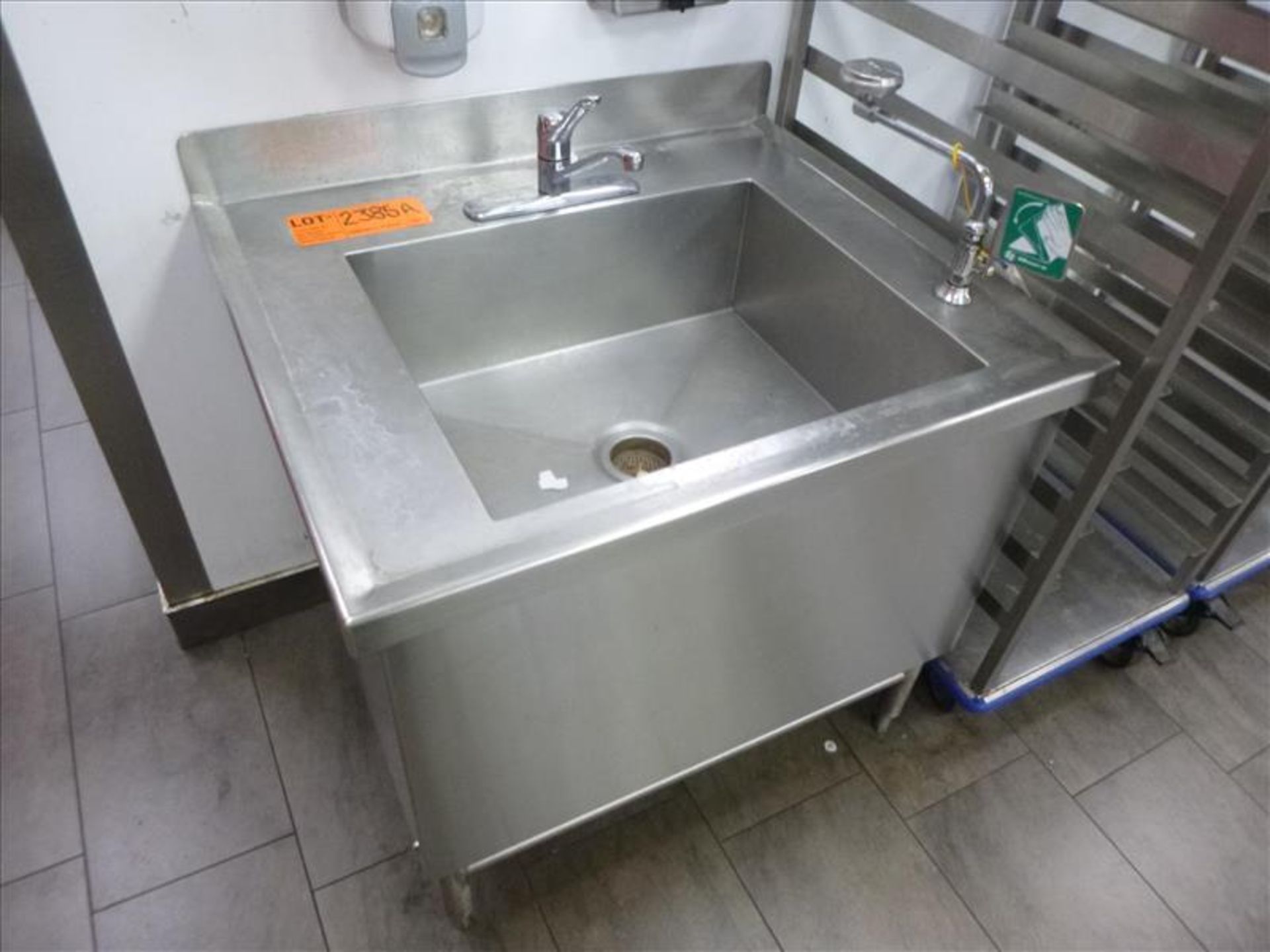 S/S Sink 36" x 30" x 33" w/Eye Wash [Kitchen, 1st Floor]