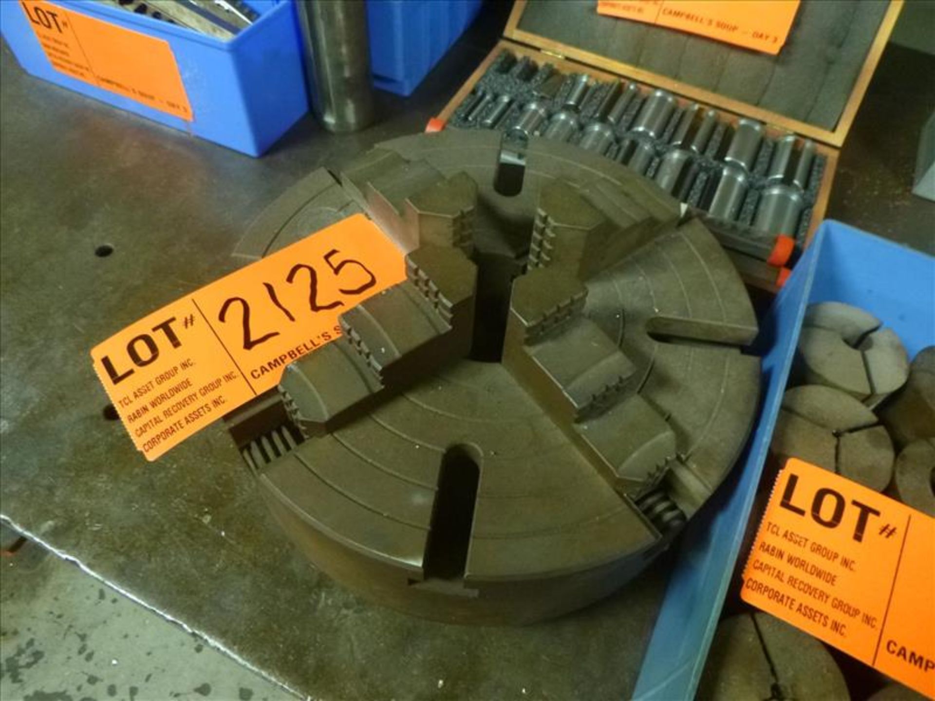 4-jaw chuck, 12 in. dia. [Machine Shop, 1st Floor]