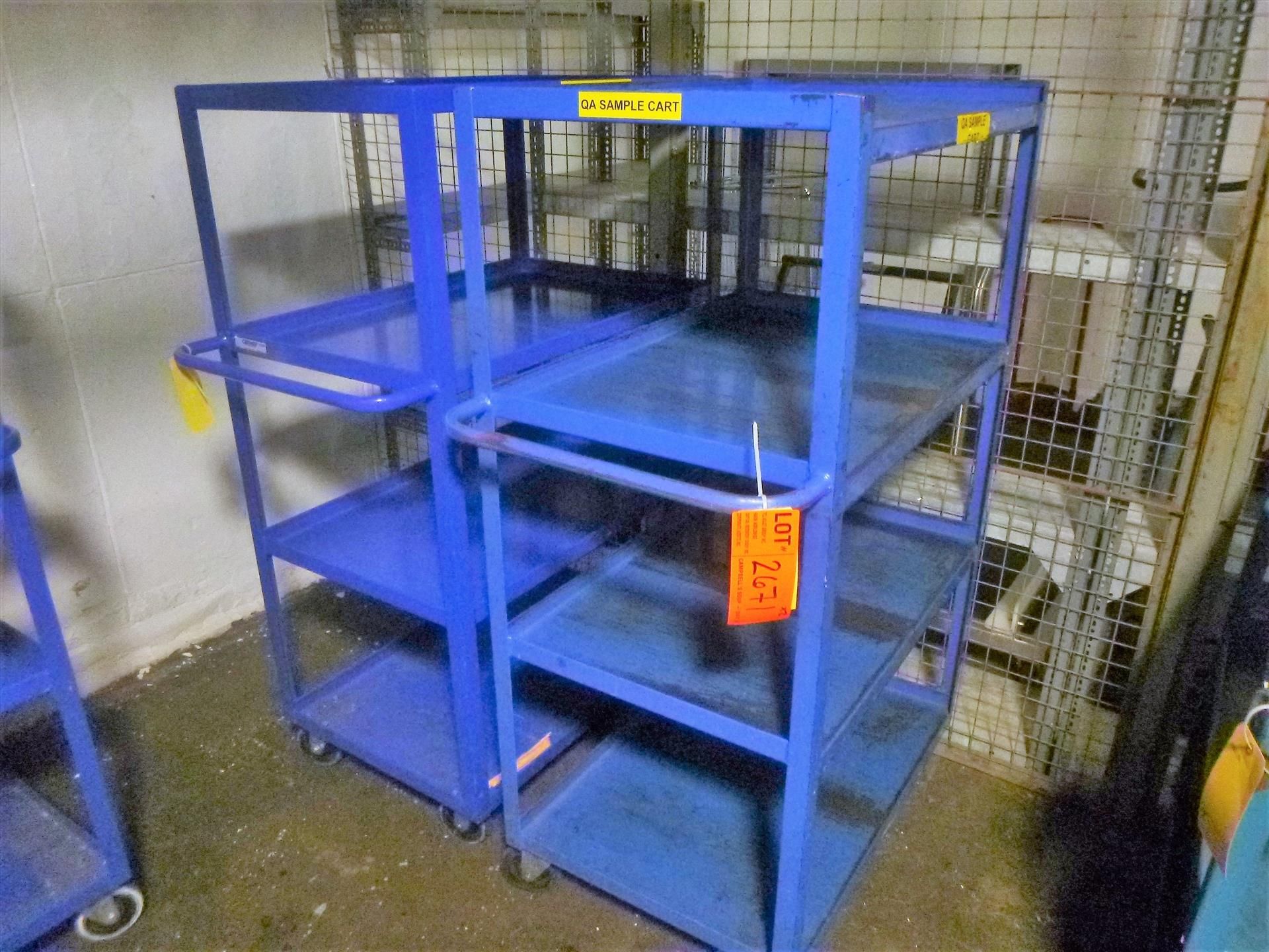 (2) Canway multi-tiered push carts, mod. 171203, metal [Freezer No. 2, 1st Floor]