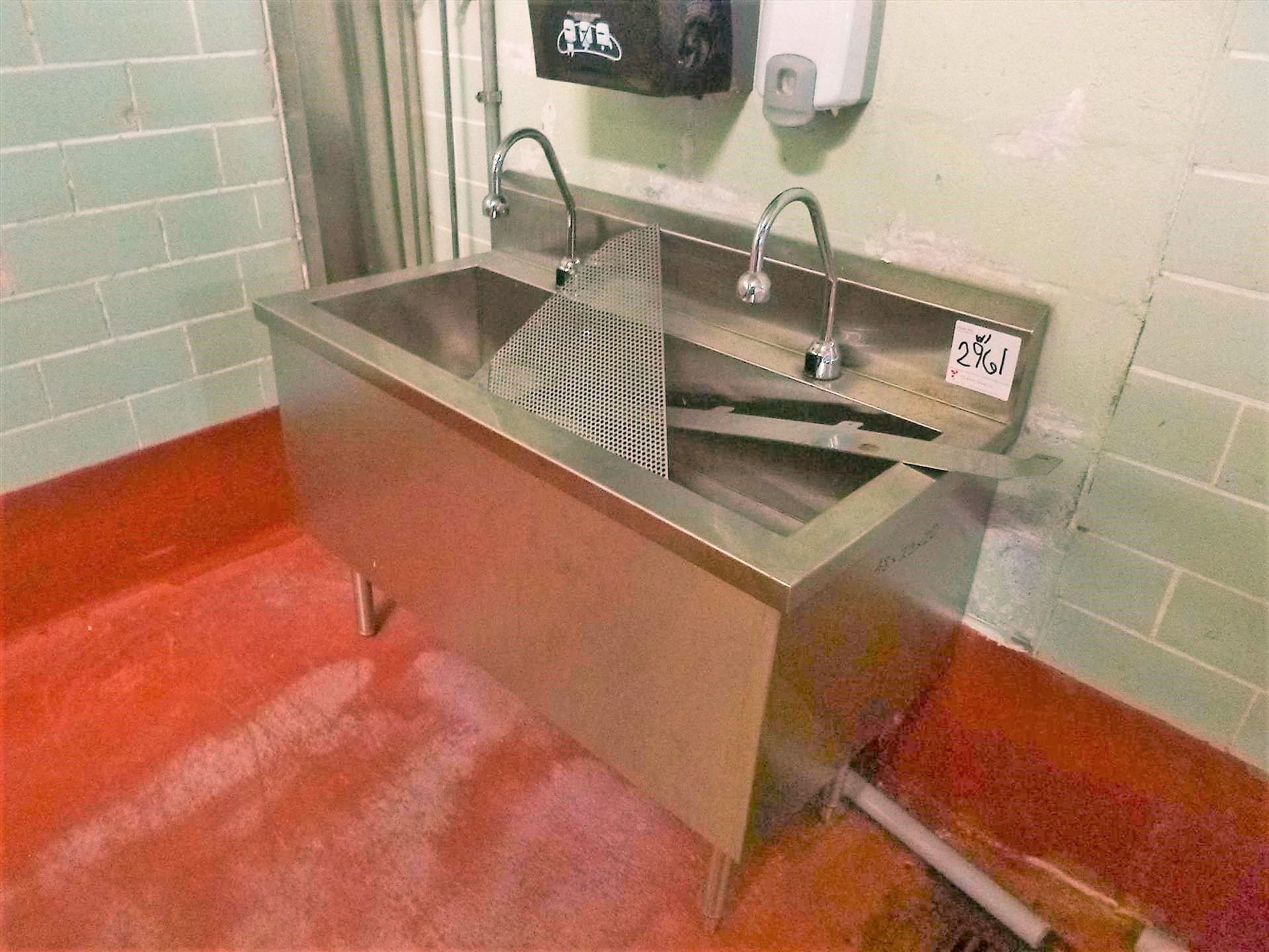 (2) s/s sinks [1st Floor, Shops/Veg. Prep.] - Image 2 of 2