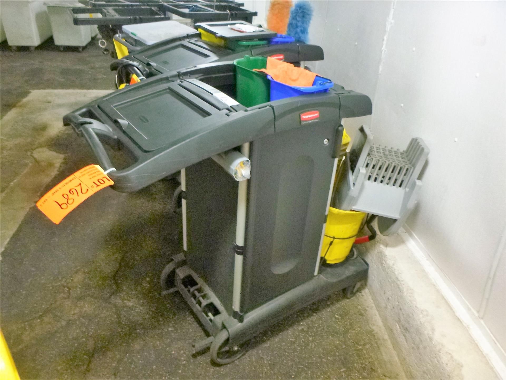 RubberMaid janitorial cart [Freezer No. 4, 1st Floor]