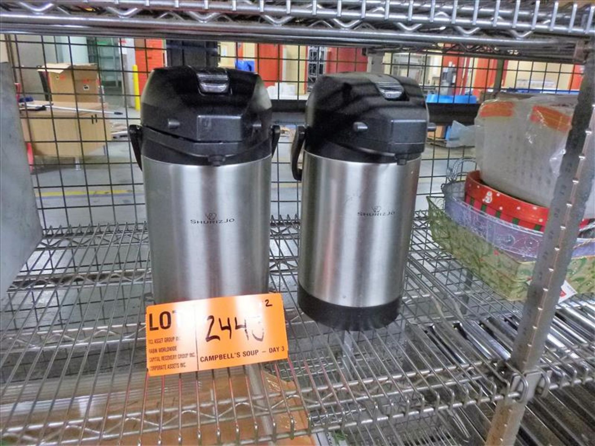 (2) Shurizjo insulated coffee dispensers [Kitchen Cage, 1st Floor]