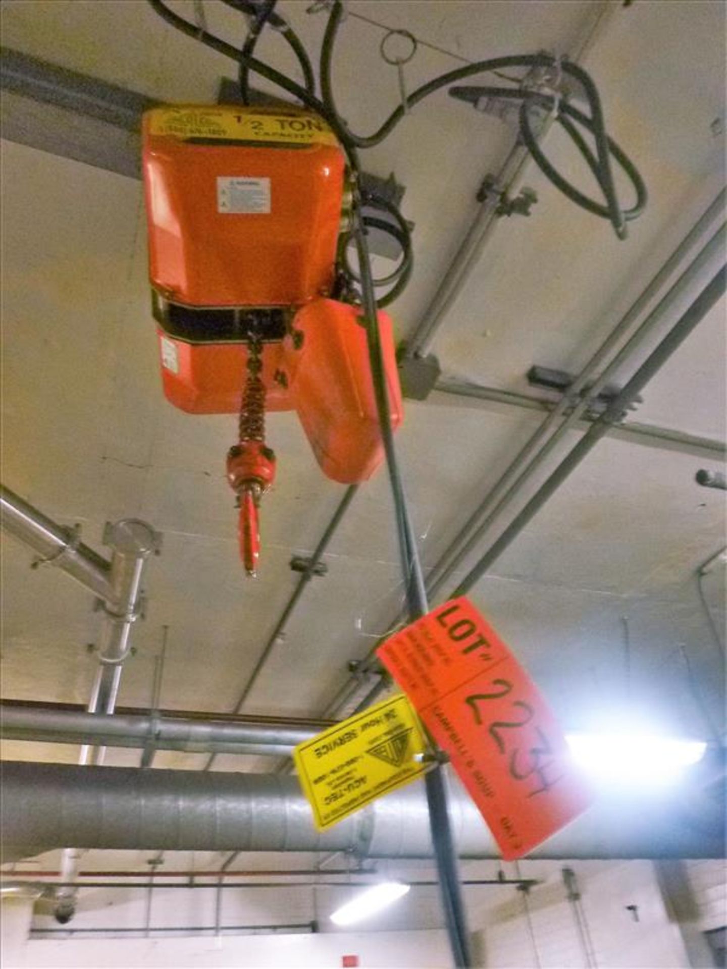 Jet electric chain hoist, 1/2-ton [Welding Shop, 1st Floor]