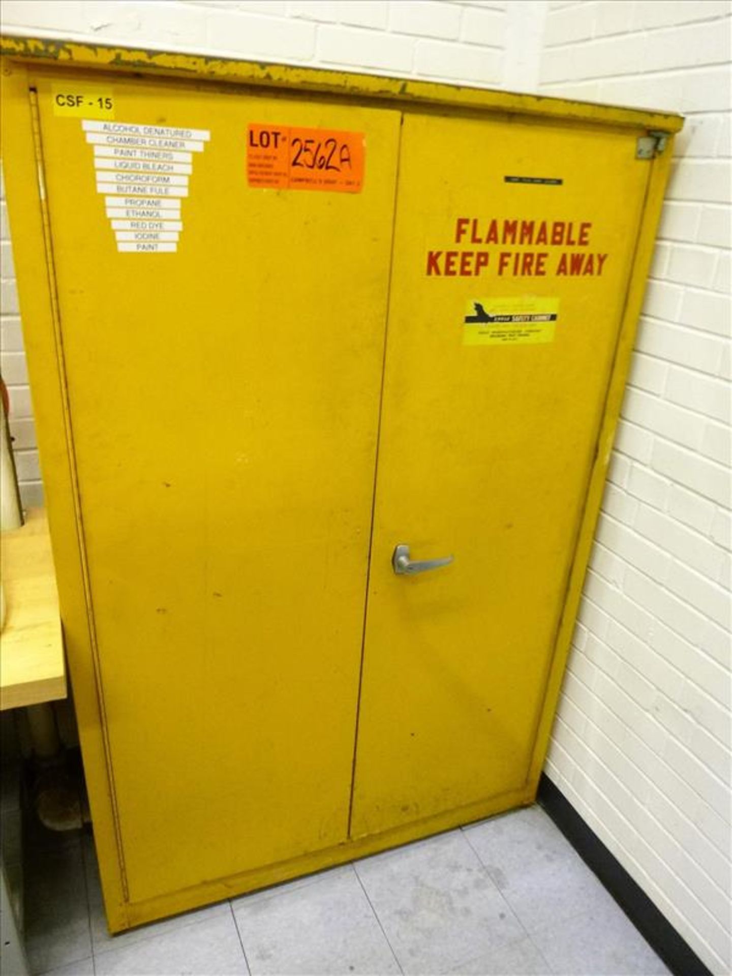 Eagle flammables cabinet, mod. 1945, 45 gal. [Lab, 2nd Floor]