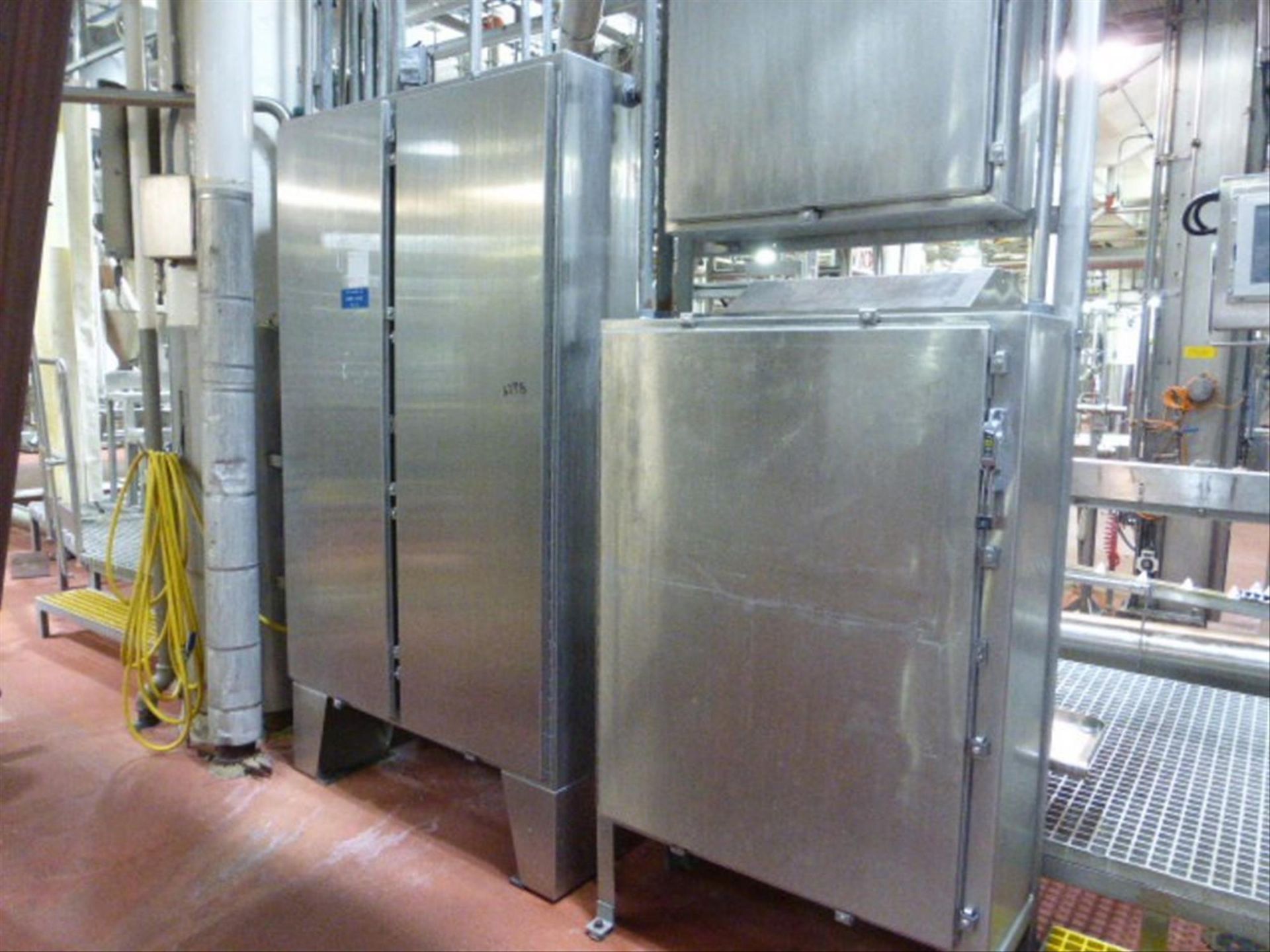 Stainless control panels (1) 2 door processor panel, (1) Pneumatic panel for D line [2nd Flr Filling