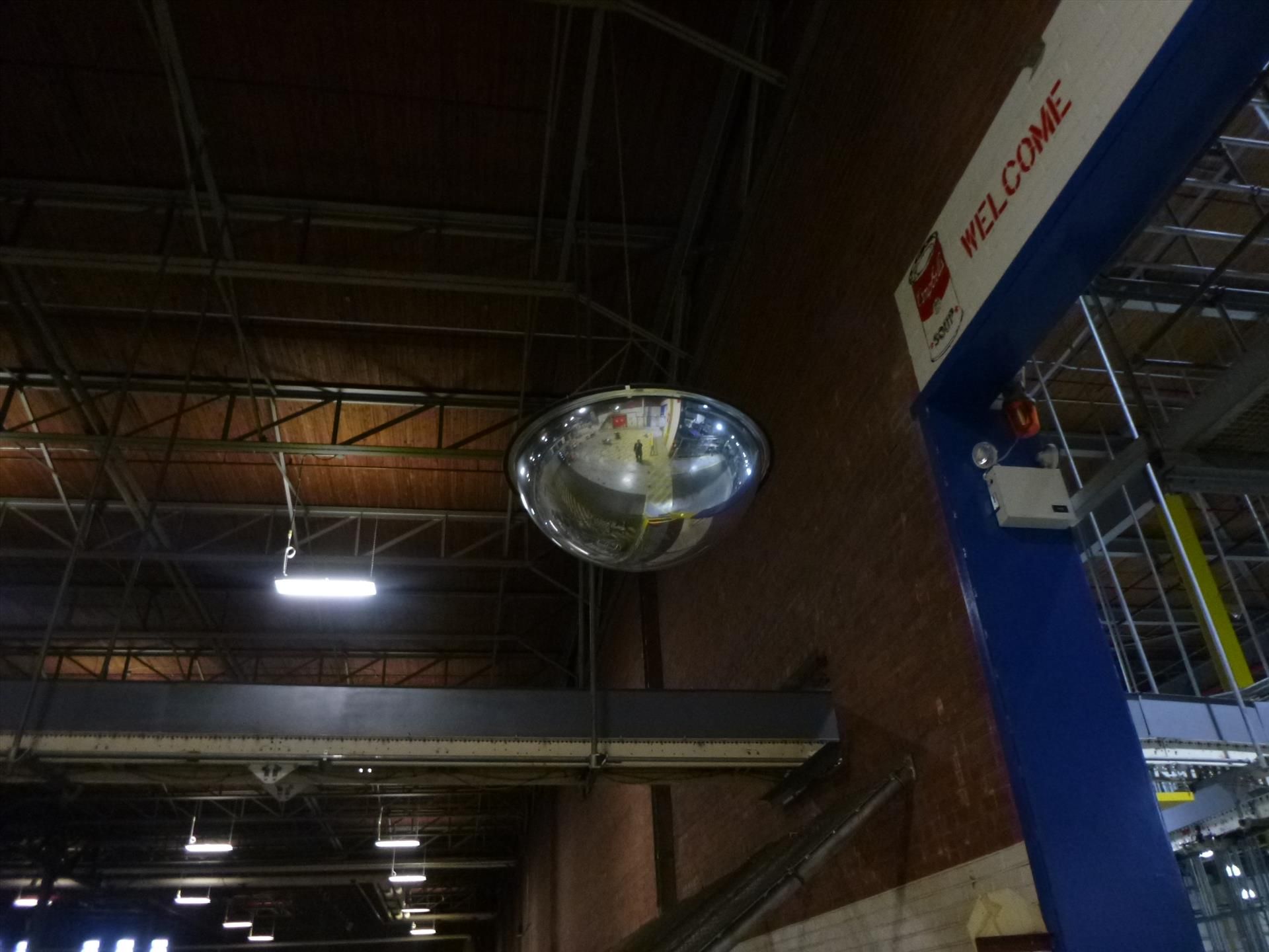 large quantity of misc. multi-directional safety mirrors [throughout plant] - Image 4 of 6