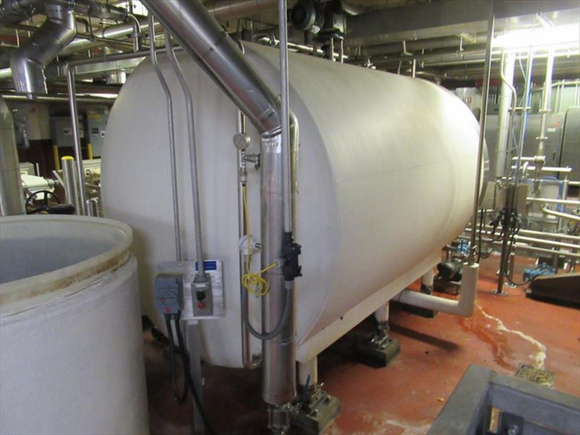 Stainless Process Equipment tank # 2 ser. no. S7103-1 horizontal, jacketed tank, approx from 2,700 - Image 2 of 2