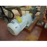 Waukesha positive displacement pump mod. no. 130 - U1 ser. no. 100000325-8459 stainless, approx 5hp,