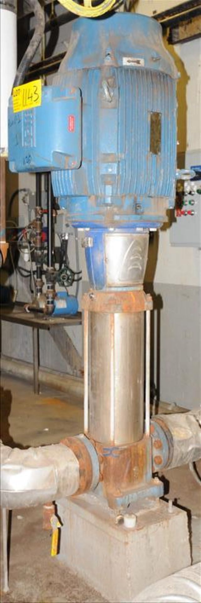 Goulds water tech water pump mod. no. e-SV - 56SV70 series, vertical multi-stage water pump,