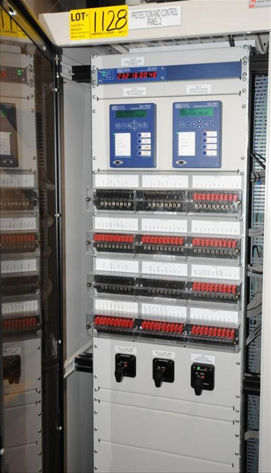 (2) SEL Protection and Control panels, system include SEL 700GI and SEL TS4-700GT intertie generator - Image 2 of 4