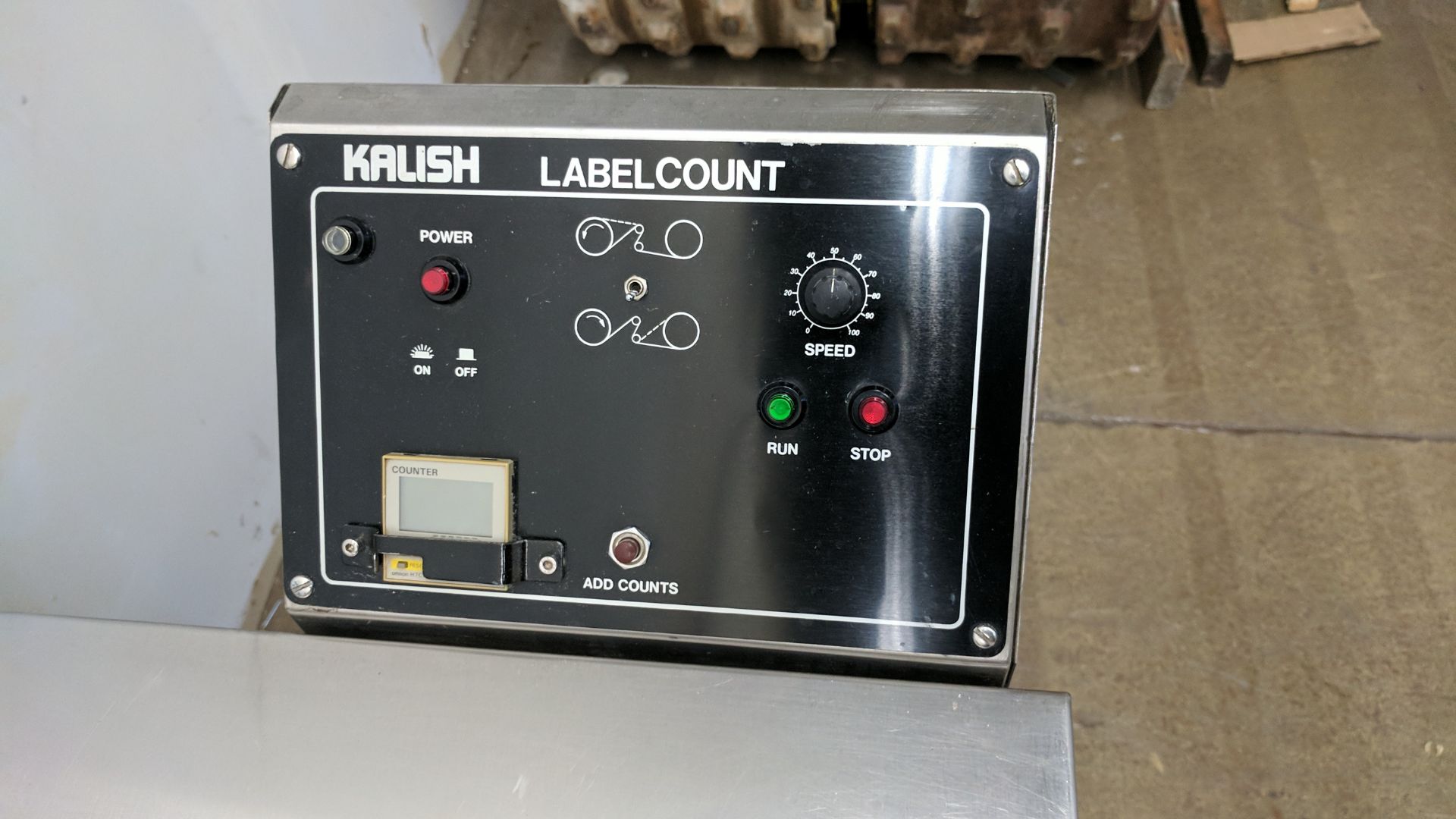 KALISH LABELCOUNT SERIES STAINLESS STEEL DIGITAL LABEL COUNTER, S/N N/A [RIGGING FEE FOR LOT #2501 - - Image 3 of 6