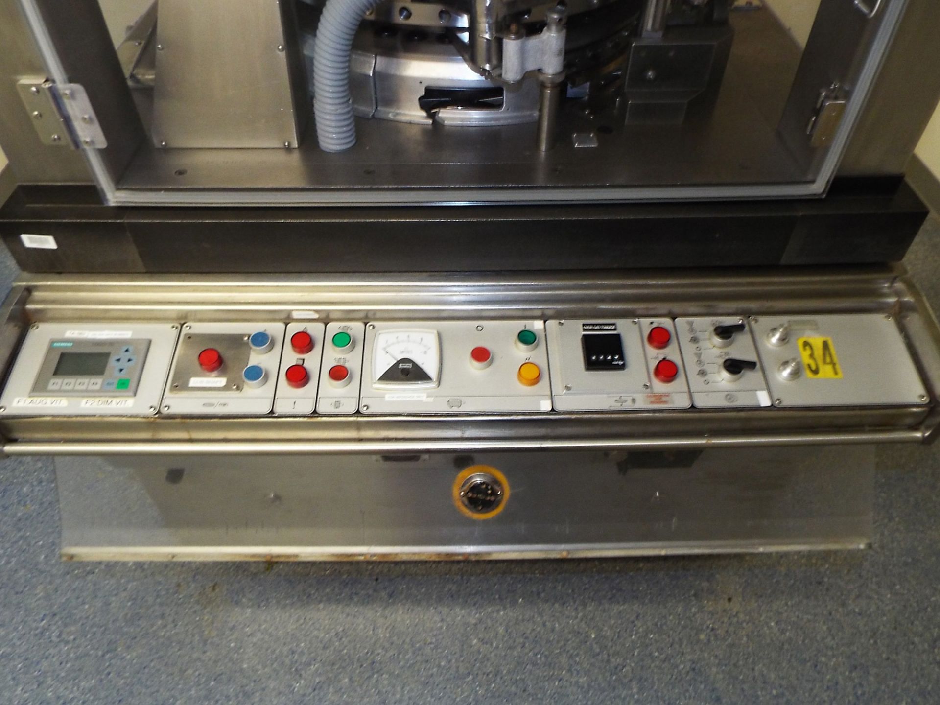 MANESTY ROTAPRESS MKII A 37 STATION AUTOMATIC TABLET PRESS WITH RETROFIT SIEMENS LOGO ITD PLC - Image 3 of 7