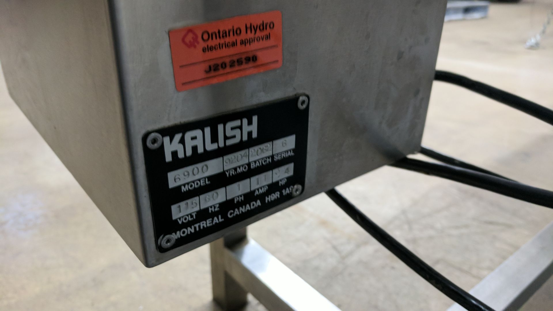 KALISH LABELCOUNT SERIES STAINLESS STEEL DIGITAL LABEL COUNTER, S/N N/A [RIGGING FEE FOR LOT #2501 - - Image 4 of 6