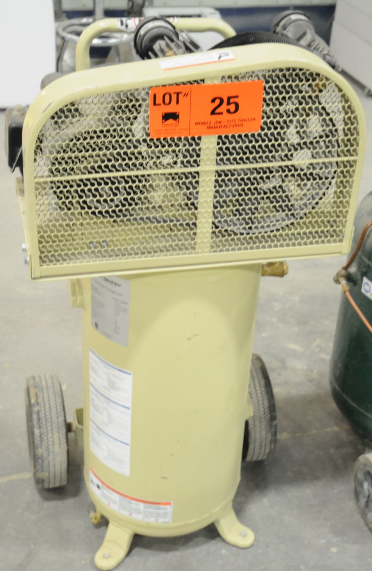 INGERSOLL RAND P1.50-A8 2HP VERTICAL AIR COMPRESSOR WITH 20 GALLON TANK, S/N: P20491T12318