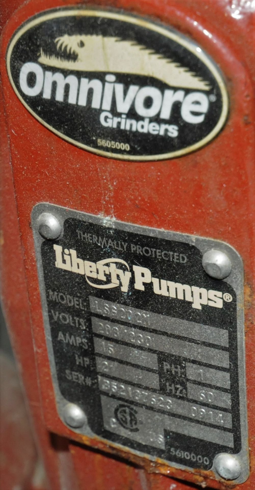 LIBERTY PUMPS LSG202M OMNIVORE 2HP SUBMERSIBLE GRINDER PUMP WITH STAINLESS STEEL IMPELLER, STAINLESS - Image 2 of 2