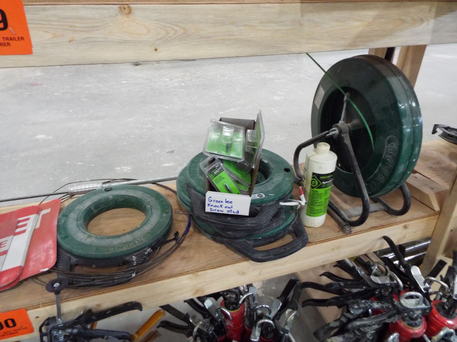 LOT/ GREENLEE ELECTRICAL WIRE FISHING TAPES AND SURPLUS EQUIPMENT - Image 2 of 2