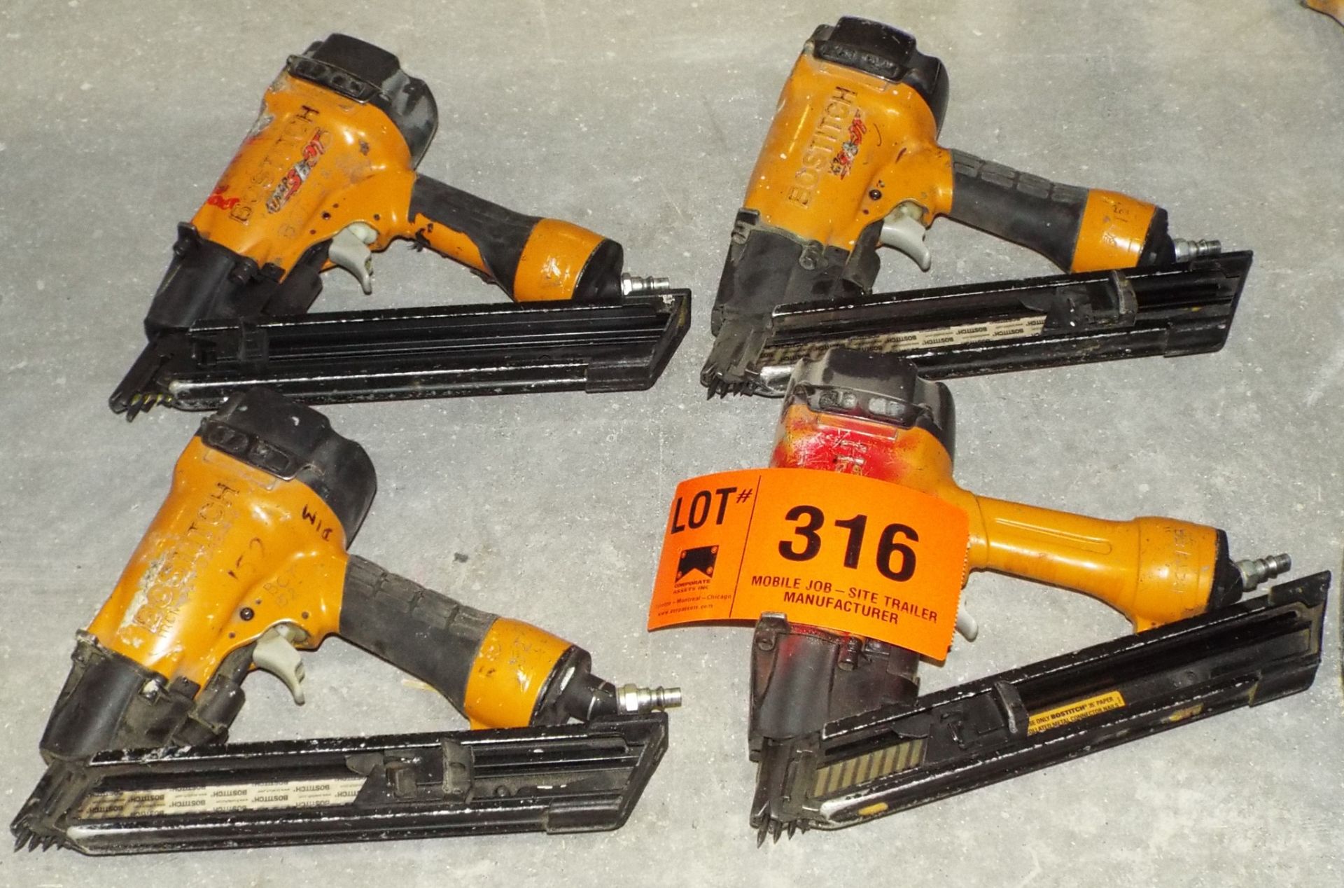 LOT/ BOSTITCH PNEUMATIC NAIL GUNS