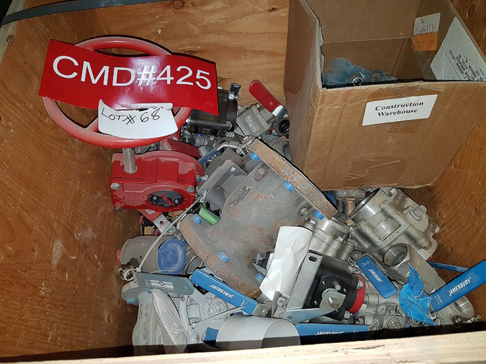 LOT/ (1) CRATE OF MISC. VALVES