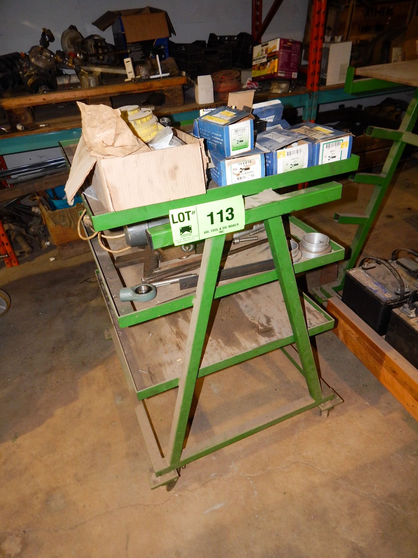 LOT/ SHOP CART WITH CONTENTS