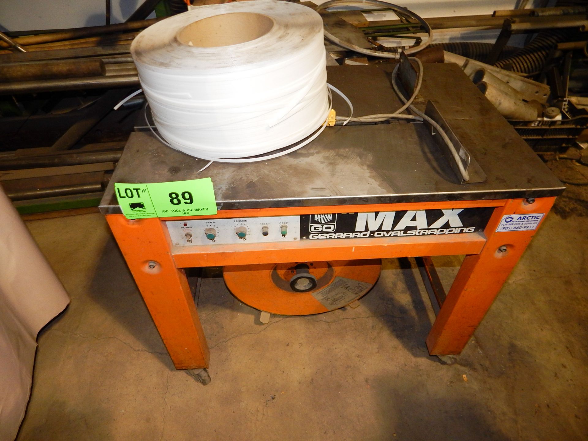 GERRARD-OVAL STRAPPING MAX BANDING MACHINE S/N: MX559