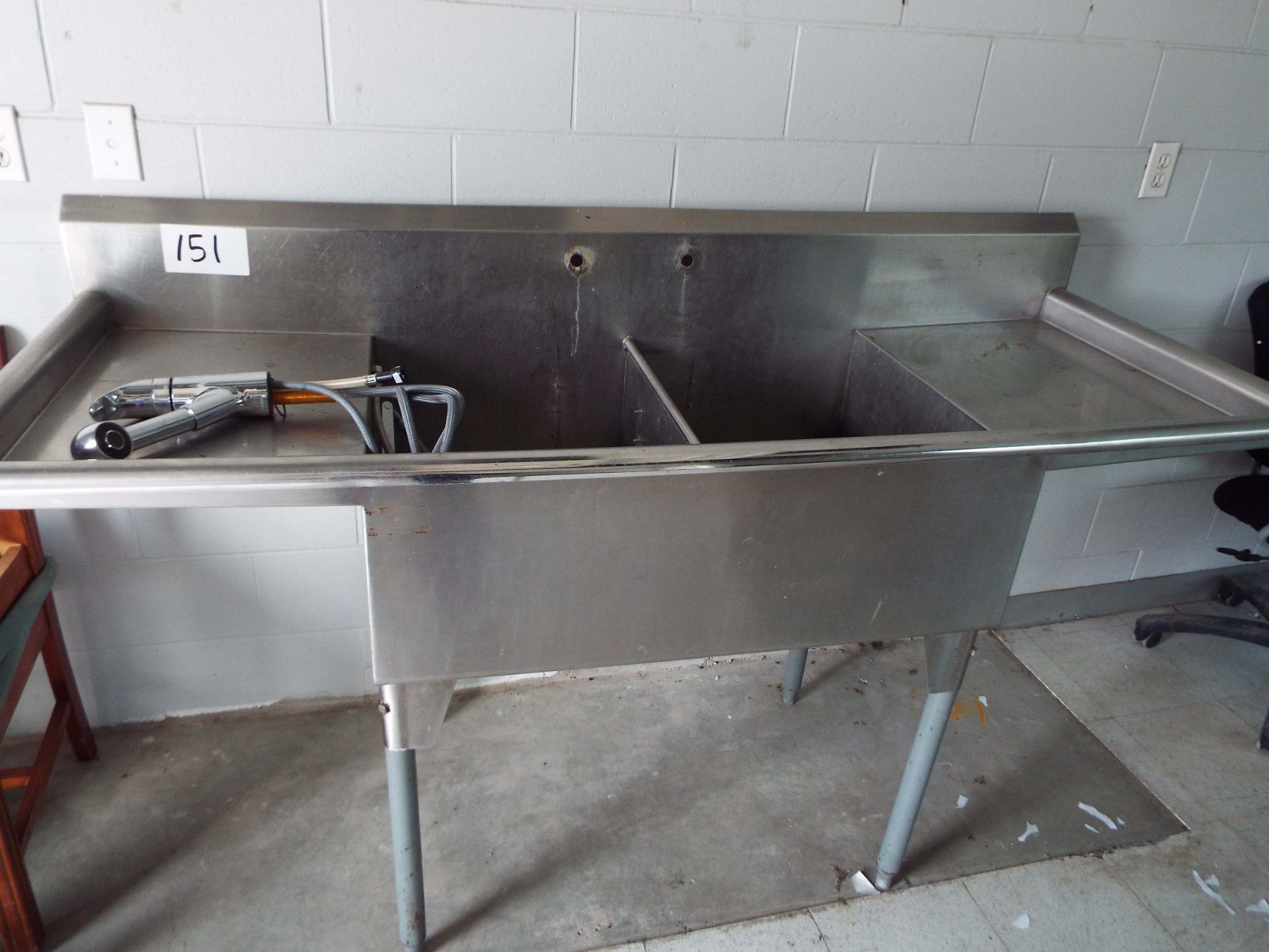 STAINLESS STEEL DOUBLE SINK